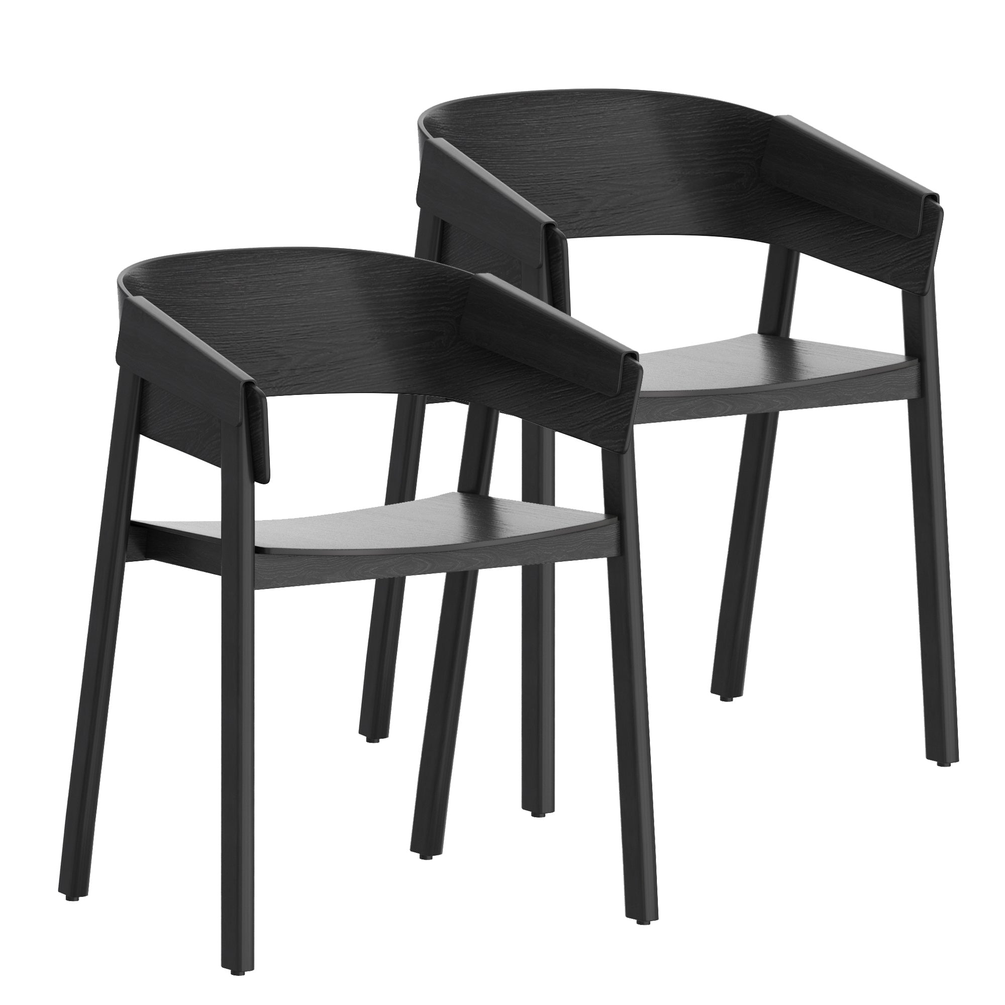 WorldwideMATEO - KONTRACT CHAIR - BLACK