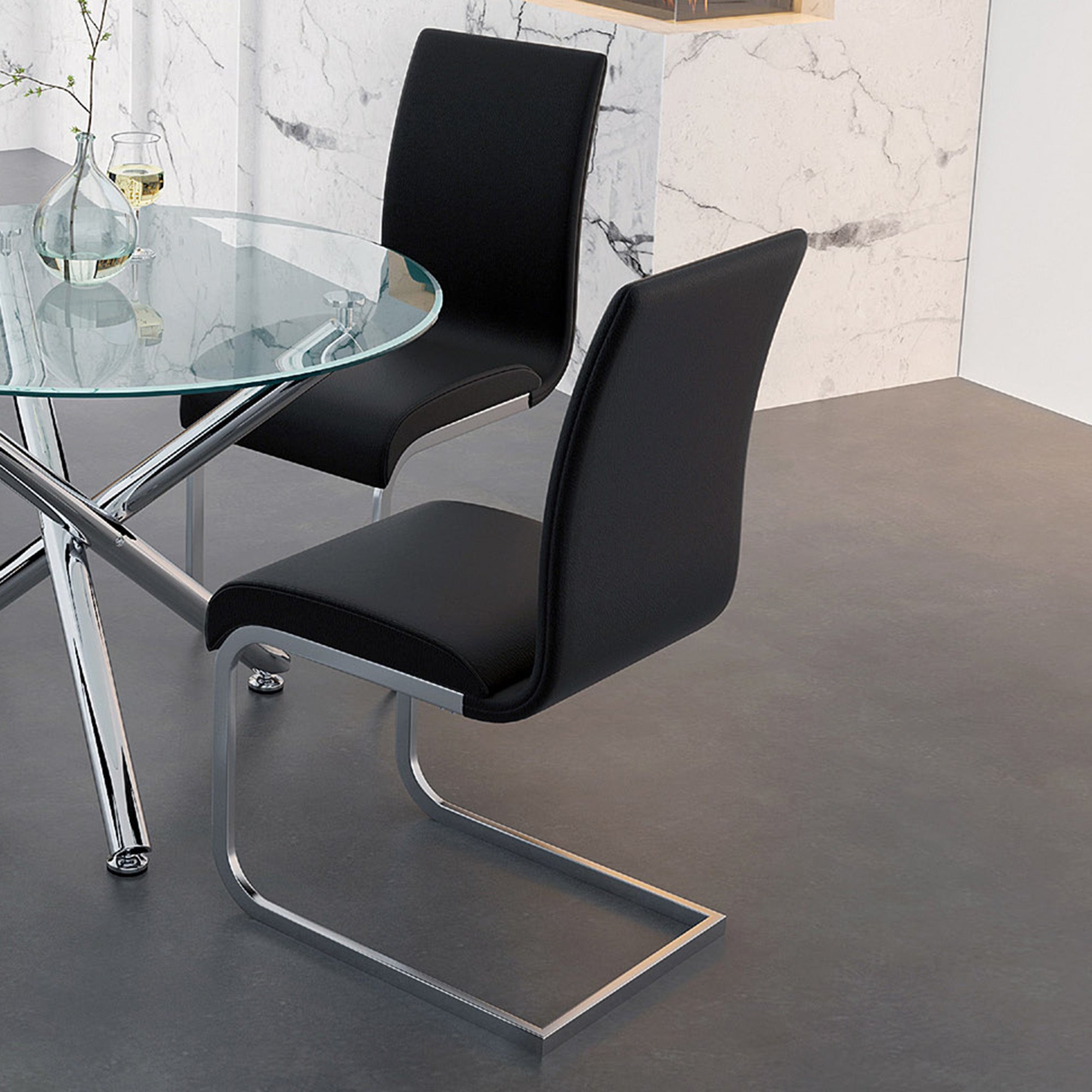 WorldwideMAXIM - SIDE CHAIR - BLACK