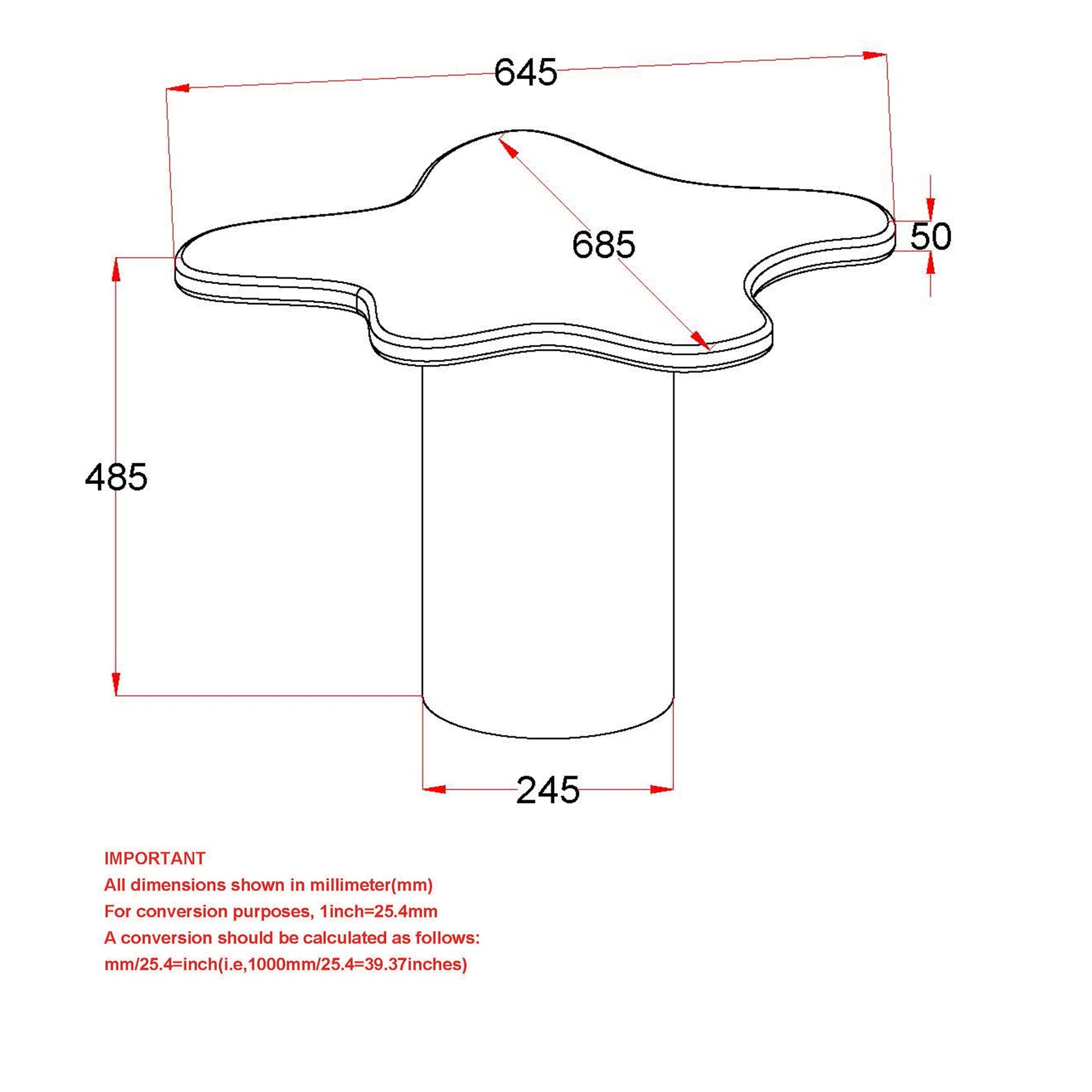 WorldwideMAYAL - COFFEE TABLE SMALL - WALNUT