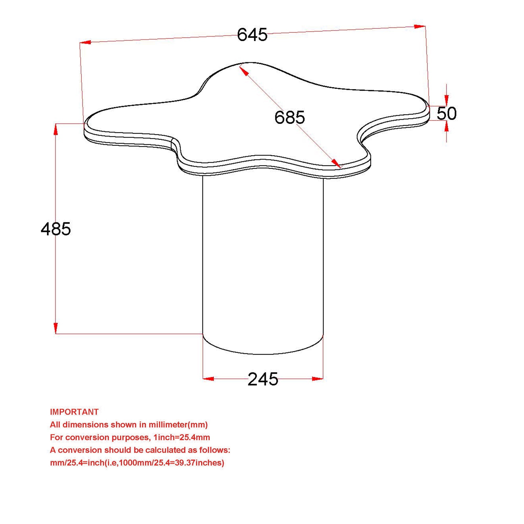 WorldwideMAYAL - COFFEE TABLE SMALL - WALNUT