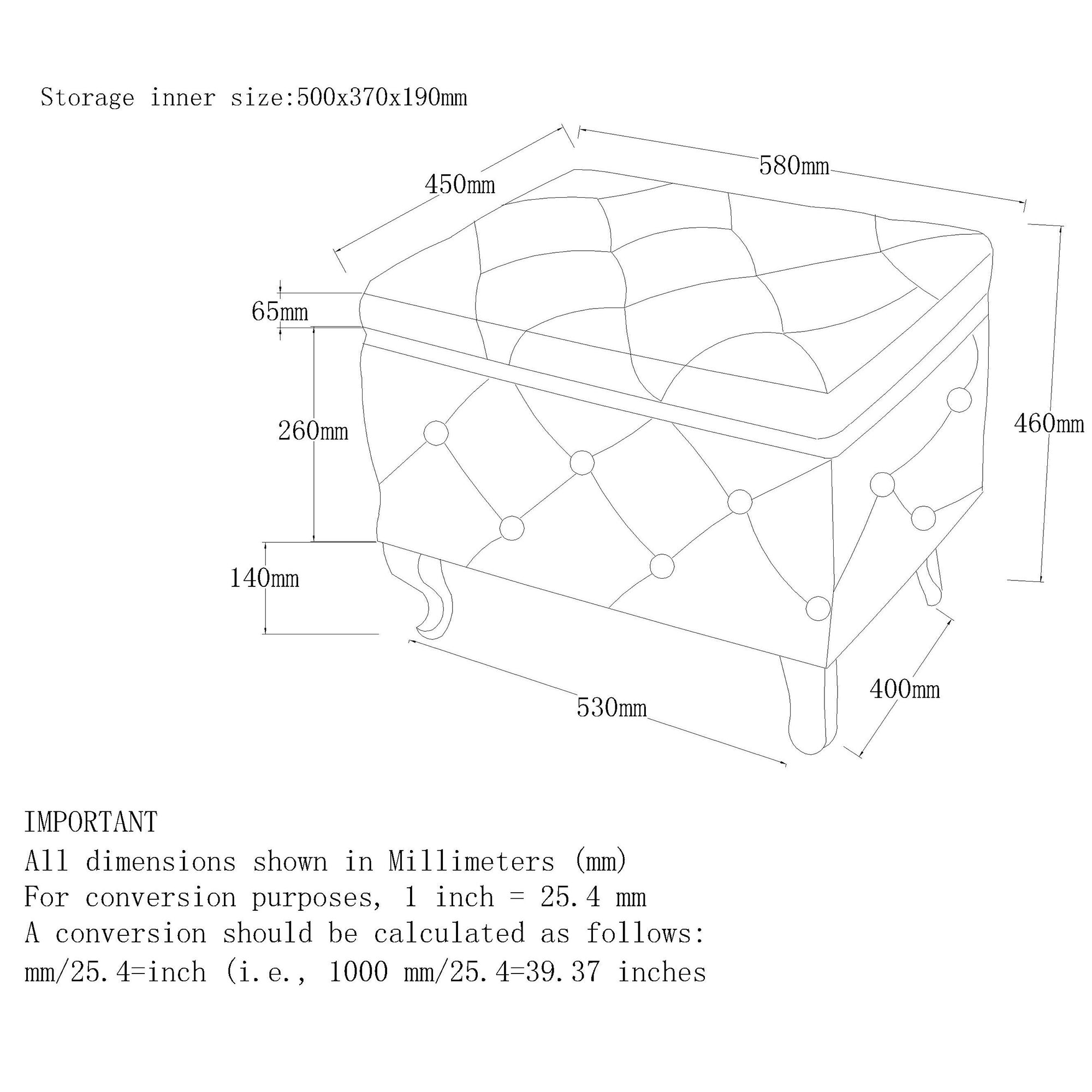 WorldwideMONIQUE - SM STORAGE OTTOMAN - BLUSH VELVET