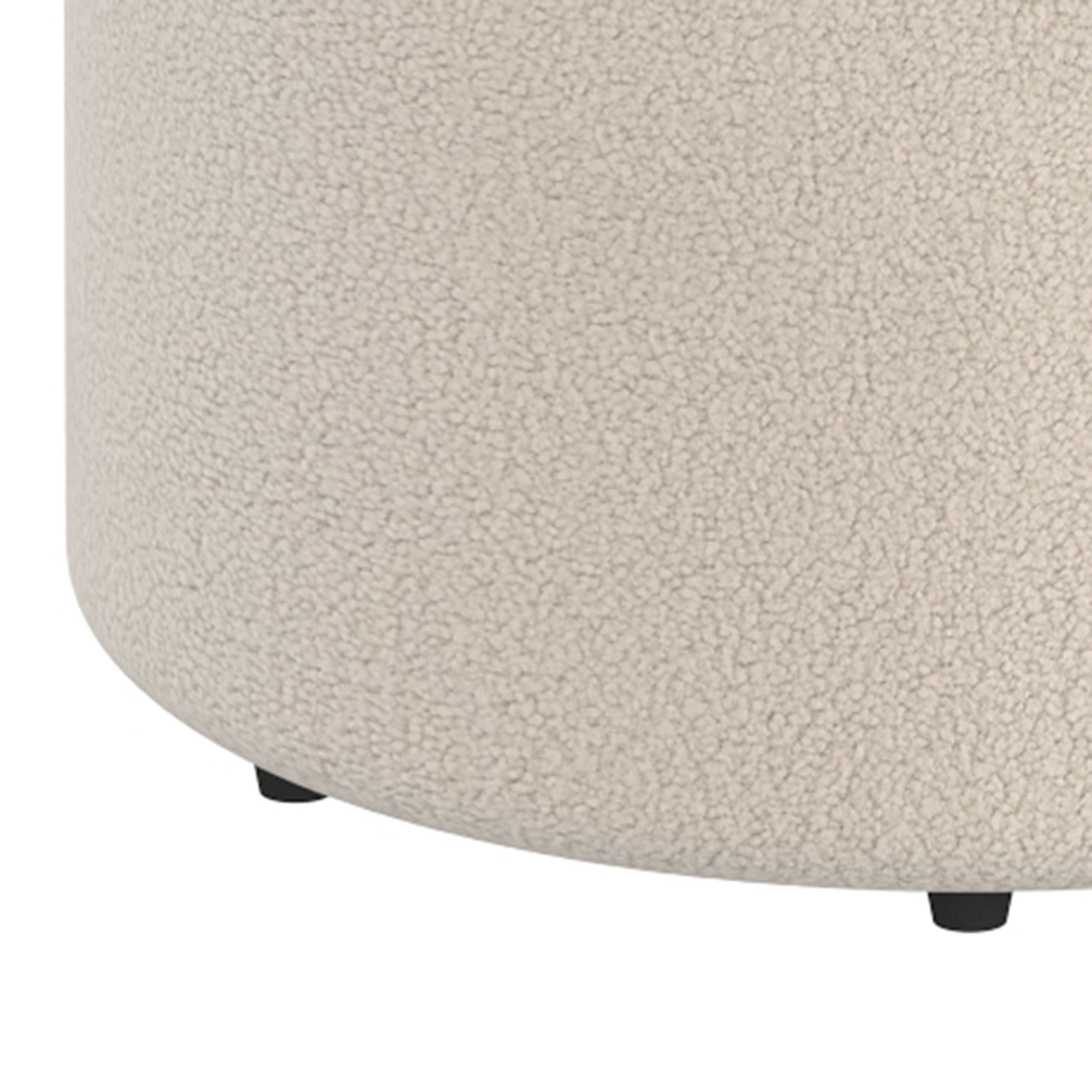 WorldwideNOVAR - ROUND SWIVEL OTTOMAN - CREAM