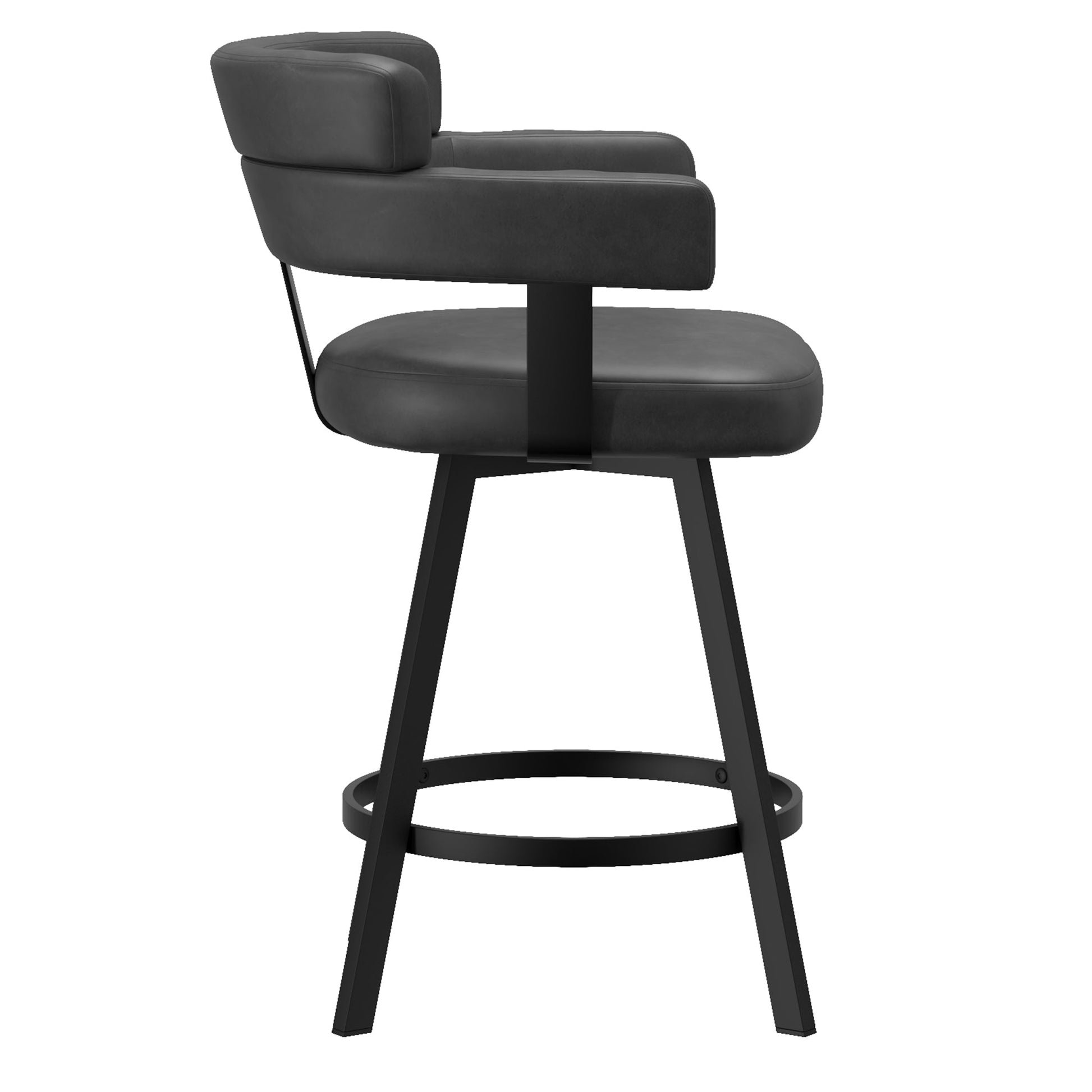 WorldwideOBERON - 26" COUNTER STOOL - CHARCOAL