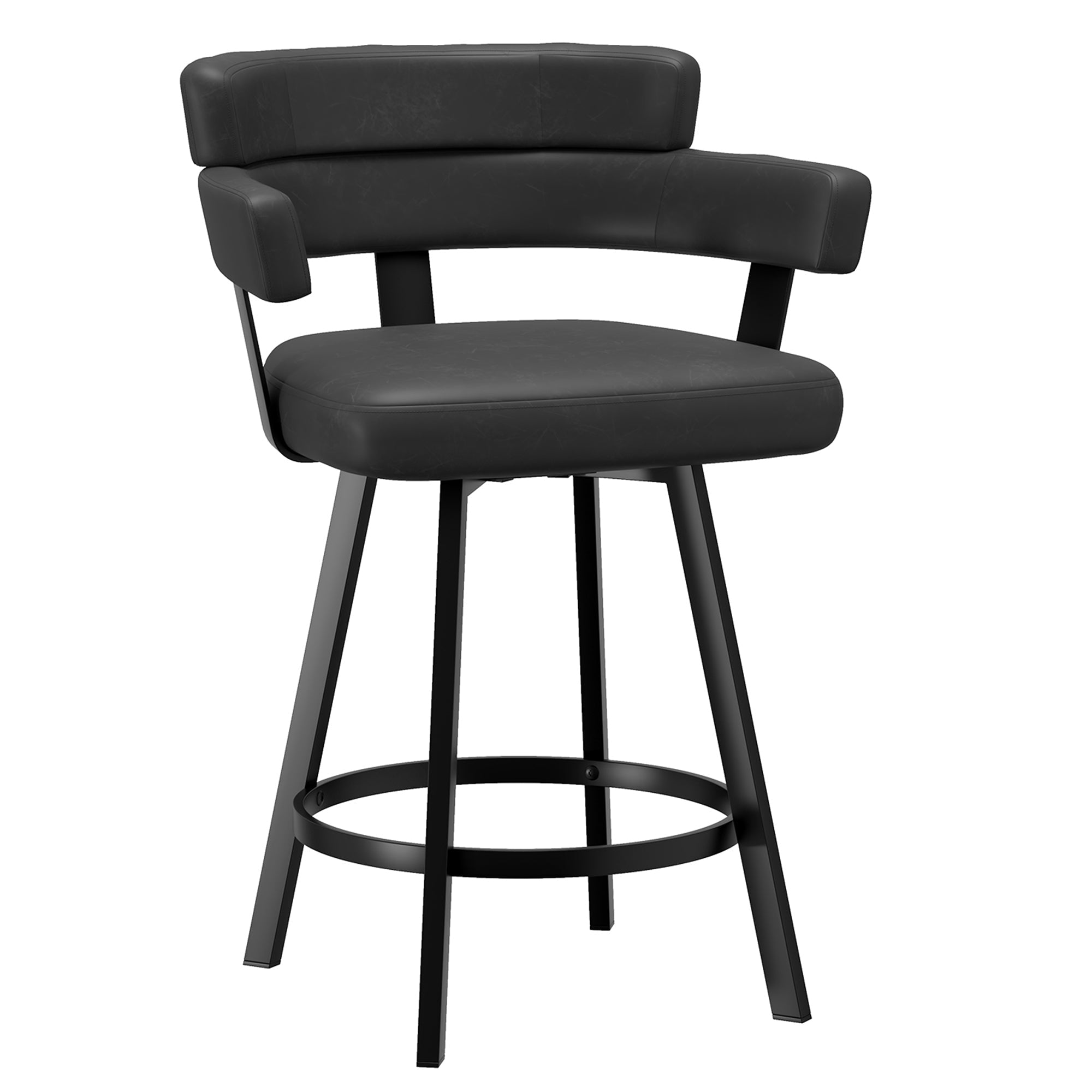 WorldwideOBERON - 26" COUNTER STOOL - CHARCOAL
