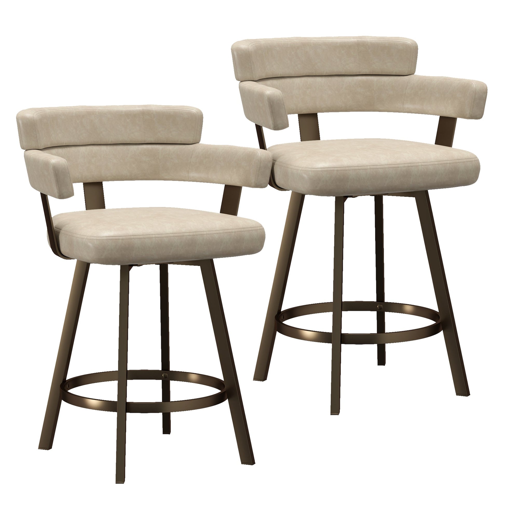 WorldwideOBERON - 26" COUNTER STOOL - IVORY