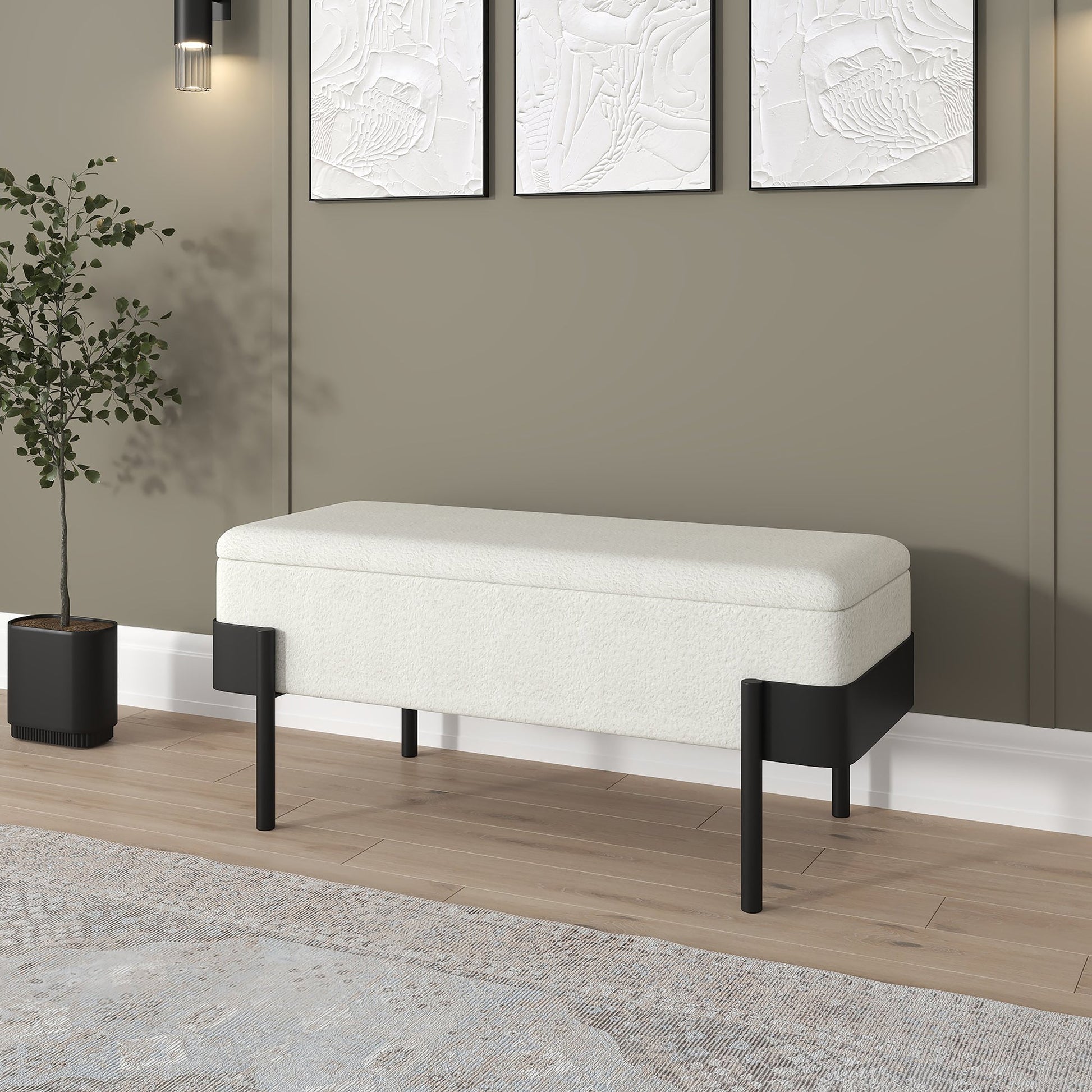 WorldwideODELL - STORAGE BENCH - IVORY