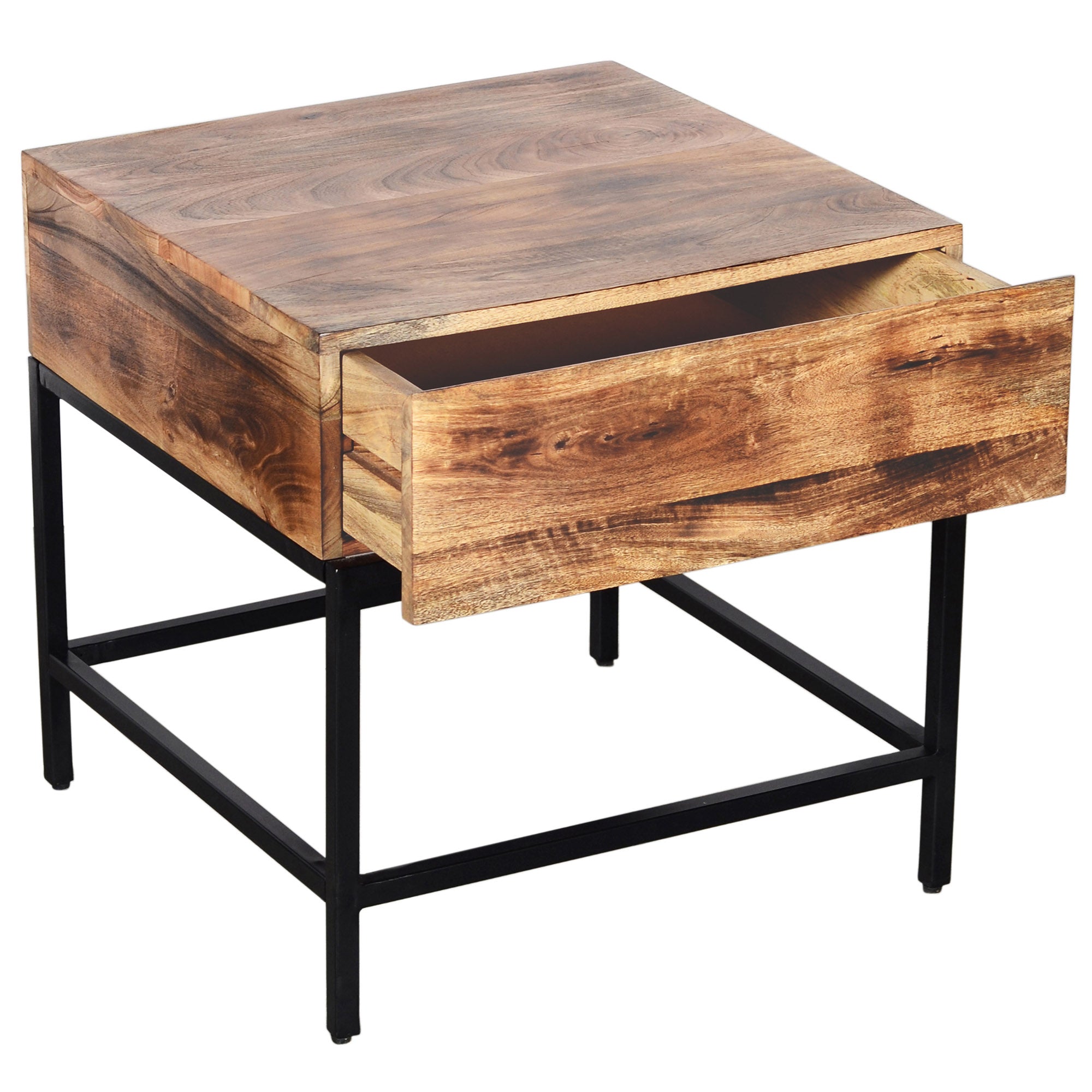 WorldwideOJAS - ACCENT TABLE - NATURAL BURNT