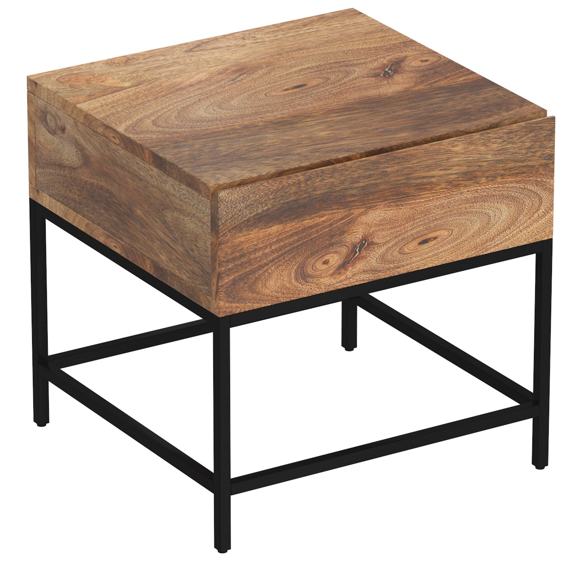 WorldwideOJAS - ACCENT TABLE - NATURAL BURNT