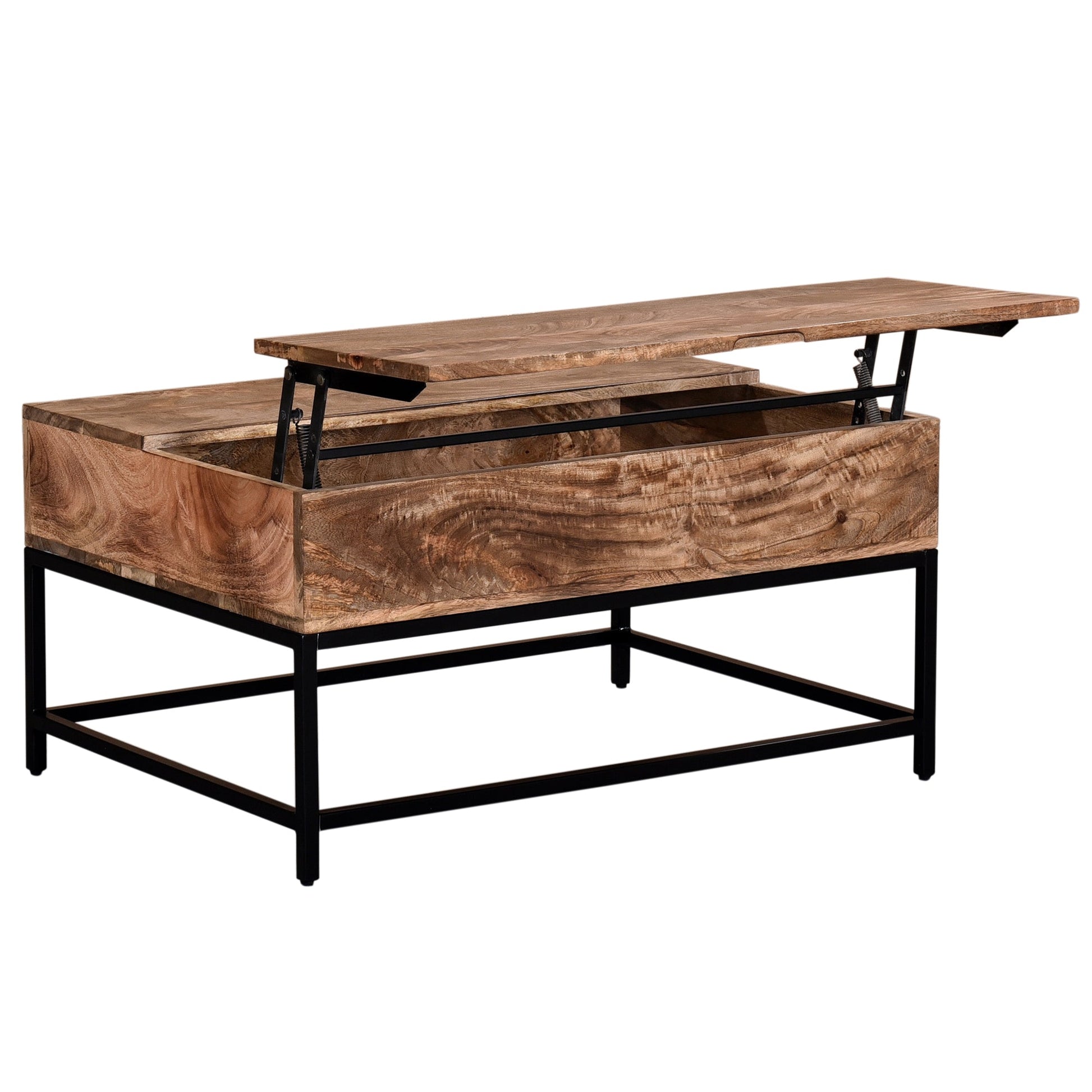 WorldwideOJAS - LIFT - TOP COFFEE TABLE - NATURAL BURNT
