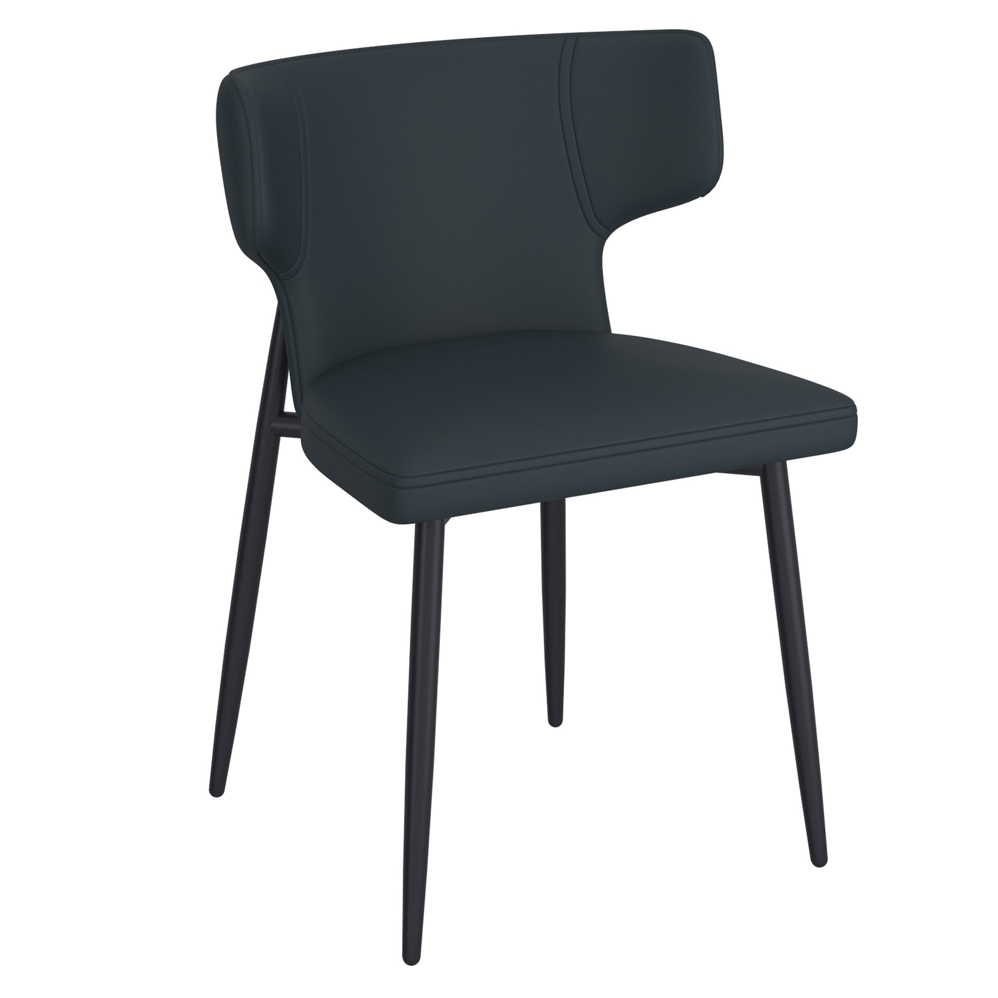 WorldwideOLIS - SIDE CHAIR PU - BLACK