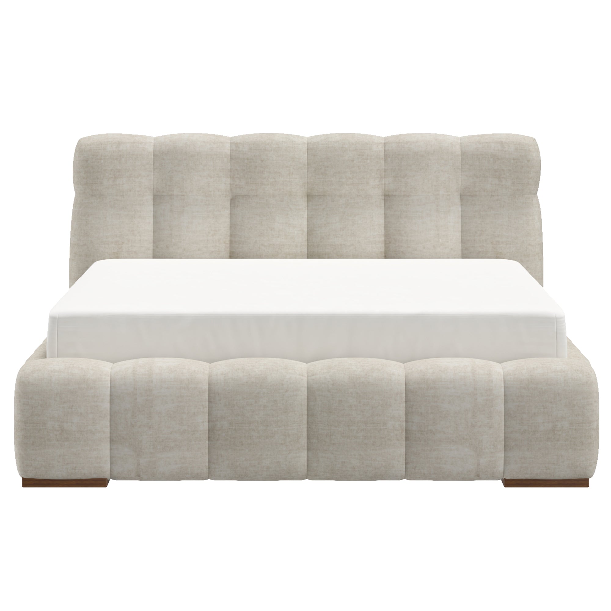 WorldwidePASHA - 60" PLATFORM BED - BEIGE PEARL