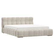 WorldwidePASHA - 78" PLATFORM BED - BEIGE PEARL