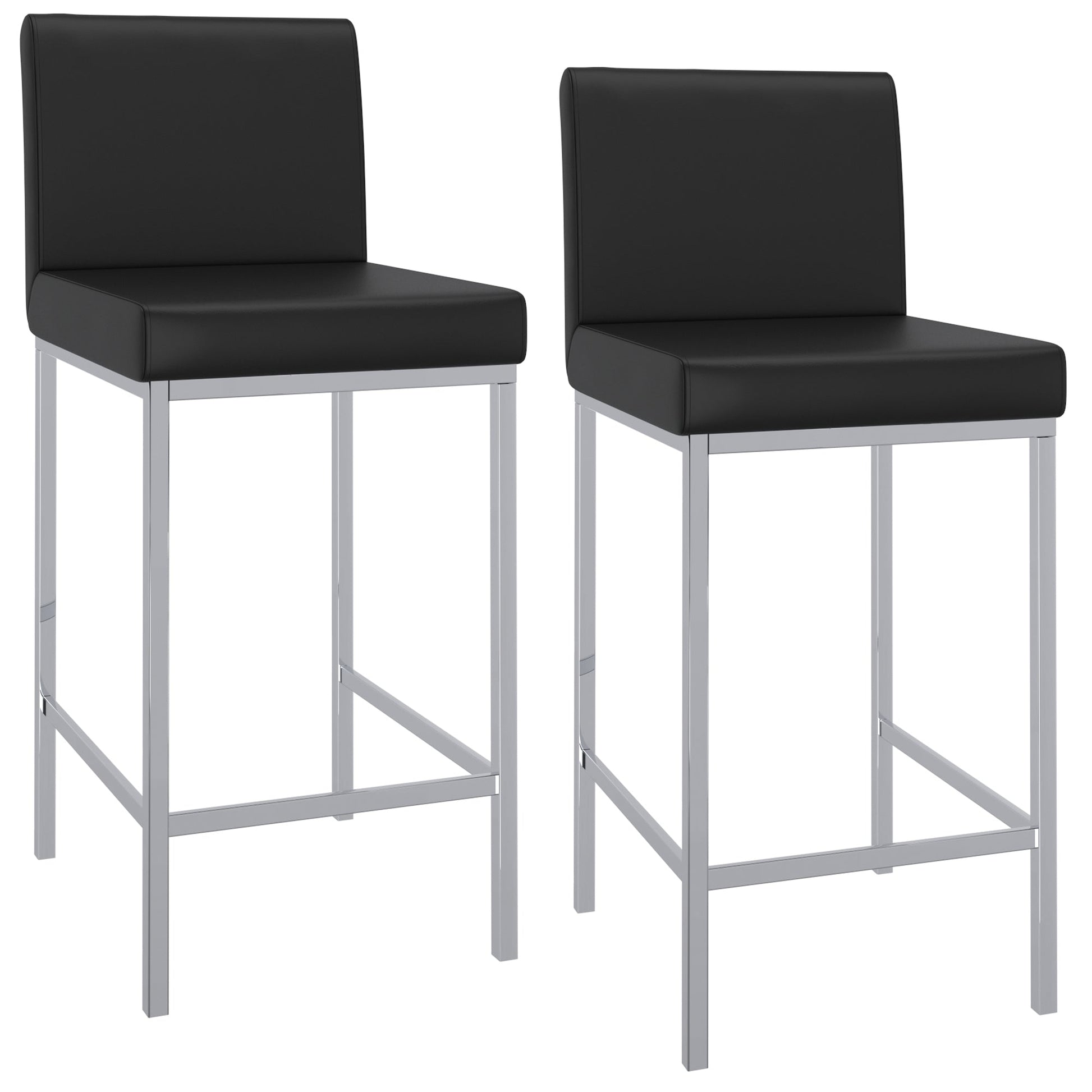 WorldwidePORTO - 26" COUNTER STOOL - BLACK