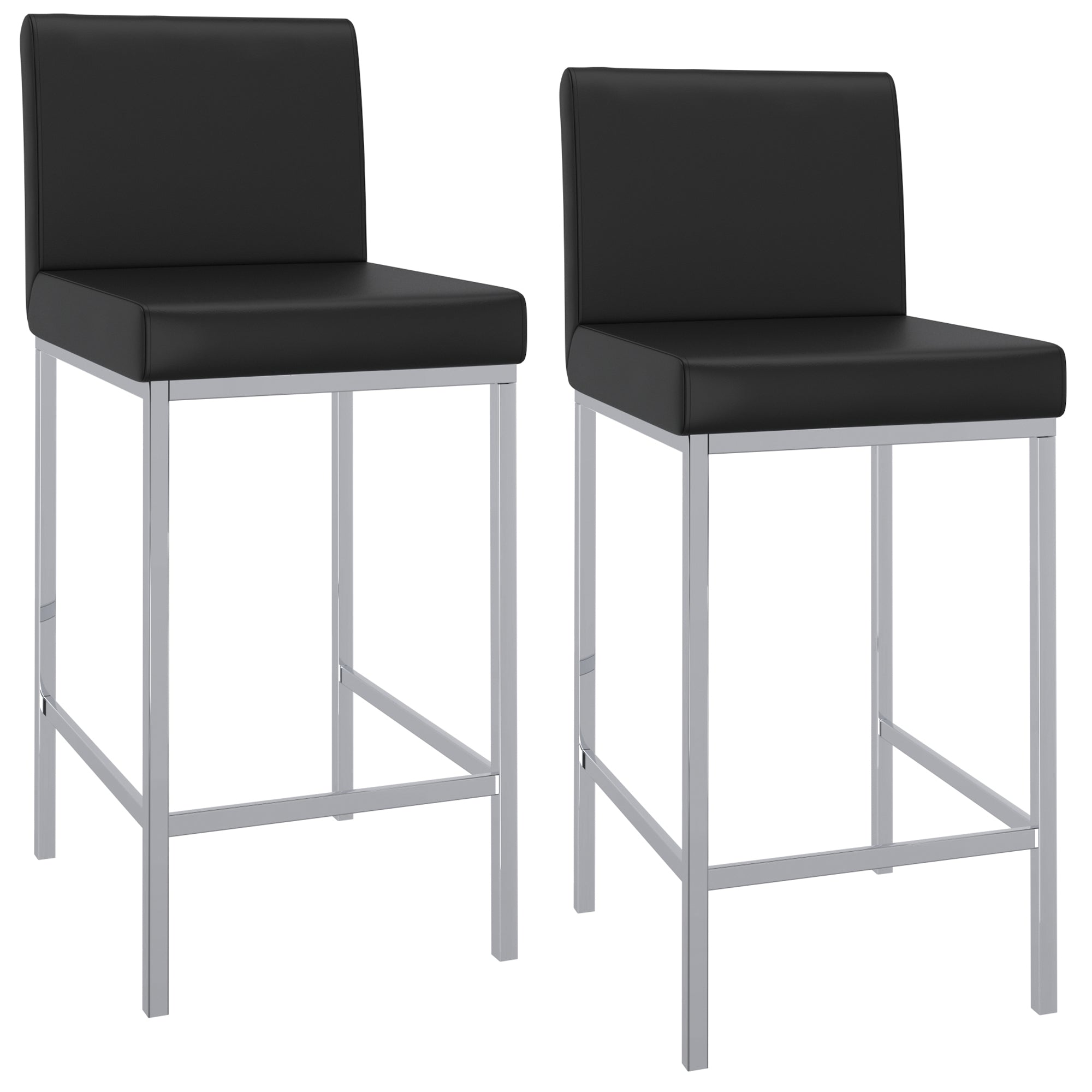 WorldwidePORTO - 26" COUNTER STOOL - BLACK