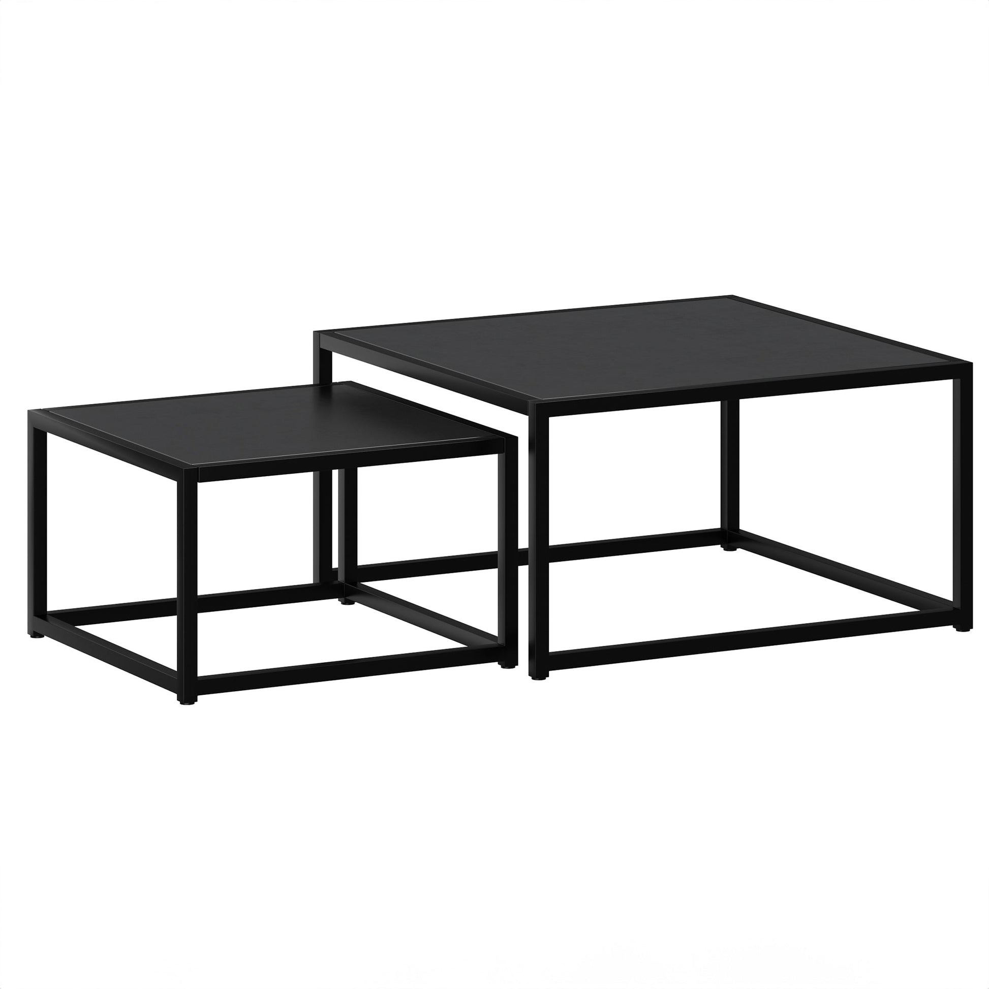 WorldwideQUINN - 2PC COFFEE TABLE - BLACK