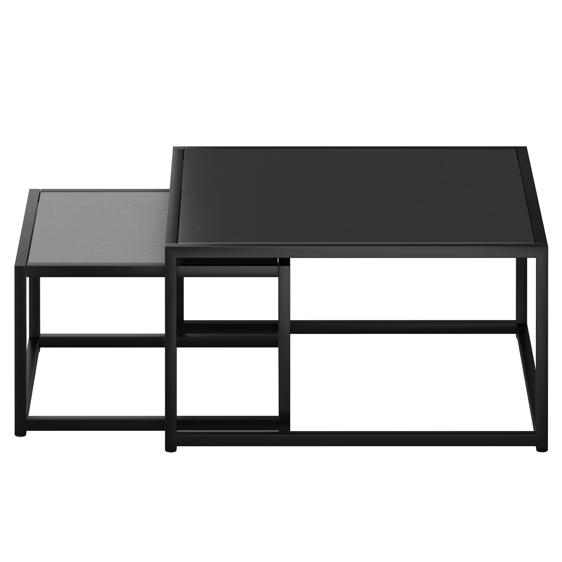 WorldwideQUINN - 2PC COFFEE TABLE - BLACK