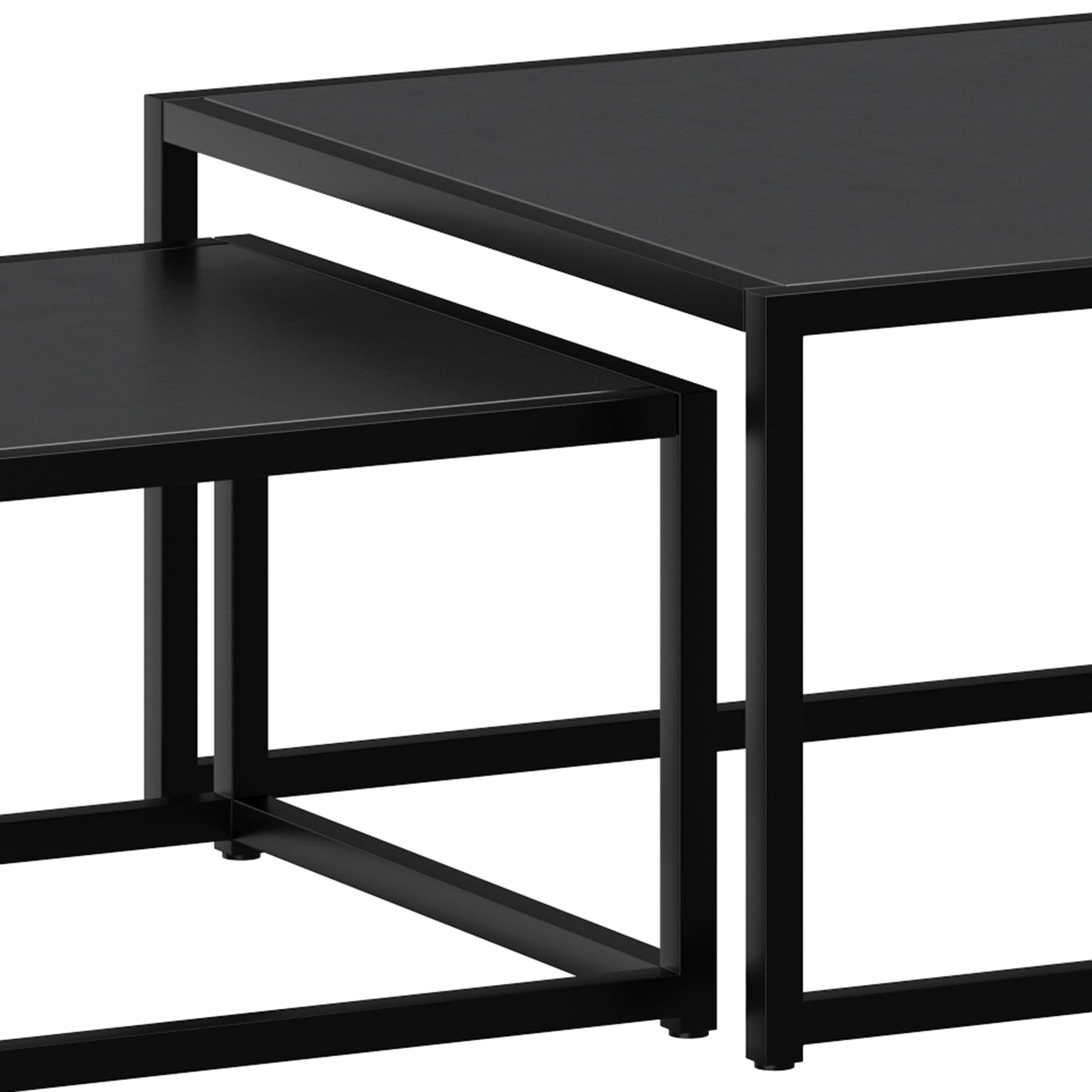 WorldwideQUINN - 2PC COFFEE TABLE - BLACK