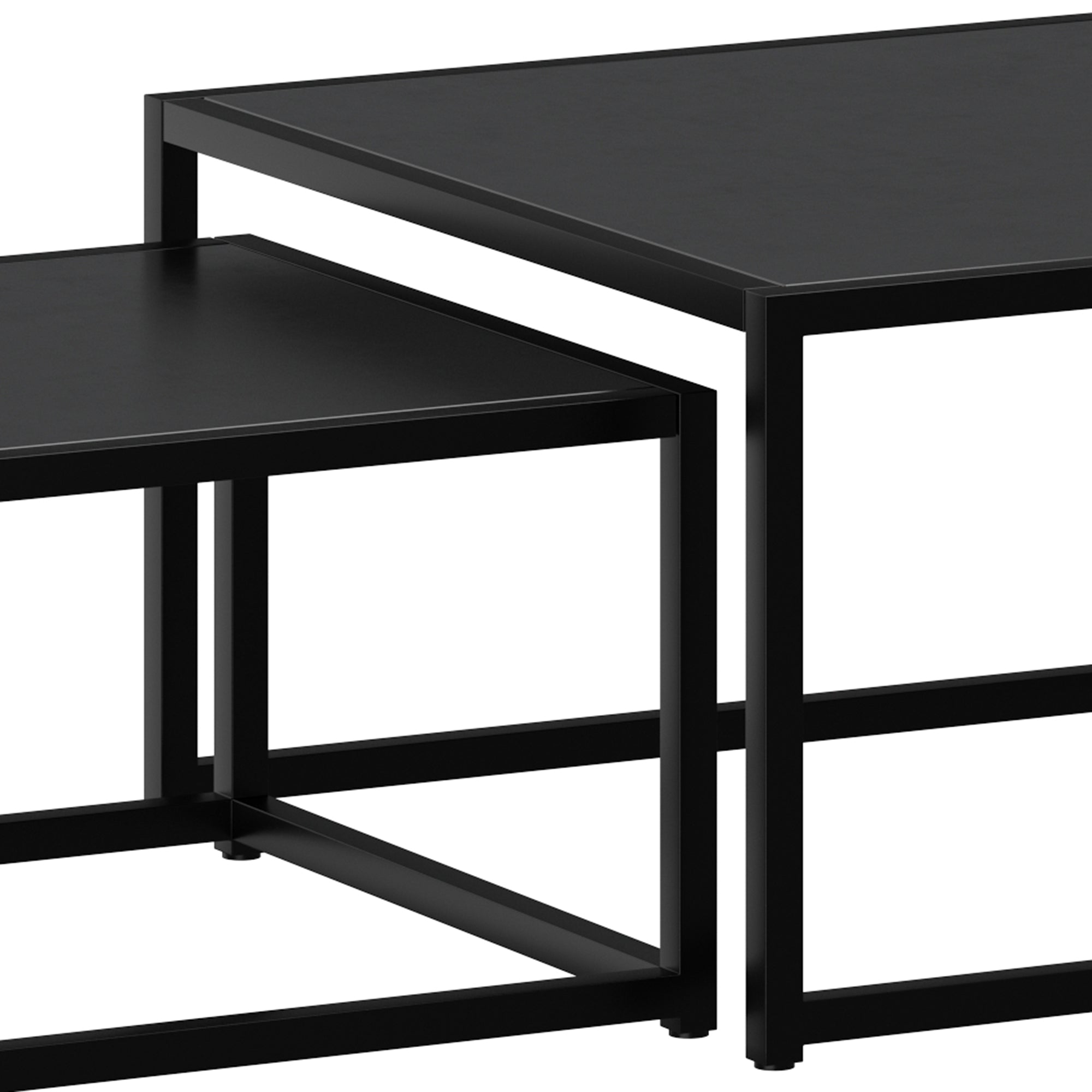 WorldwideQUINN - 2PC COFFEE TABLE - BLACK