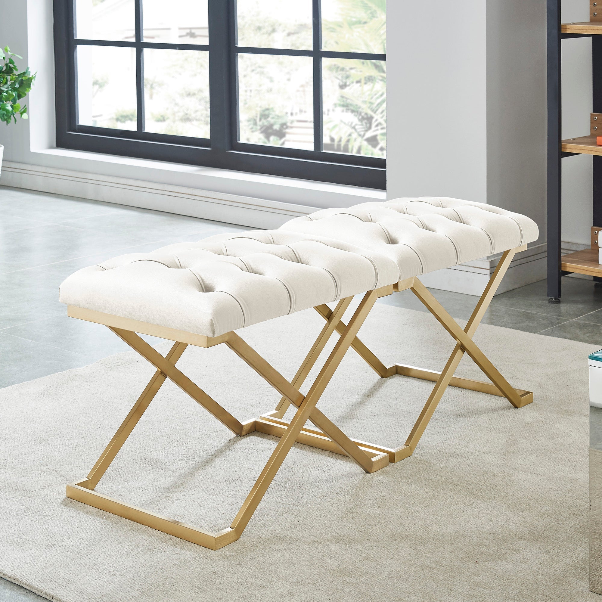 WorldwideRADA - SINGLE BENCH - IVORY/GOLD
