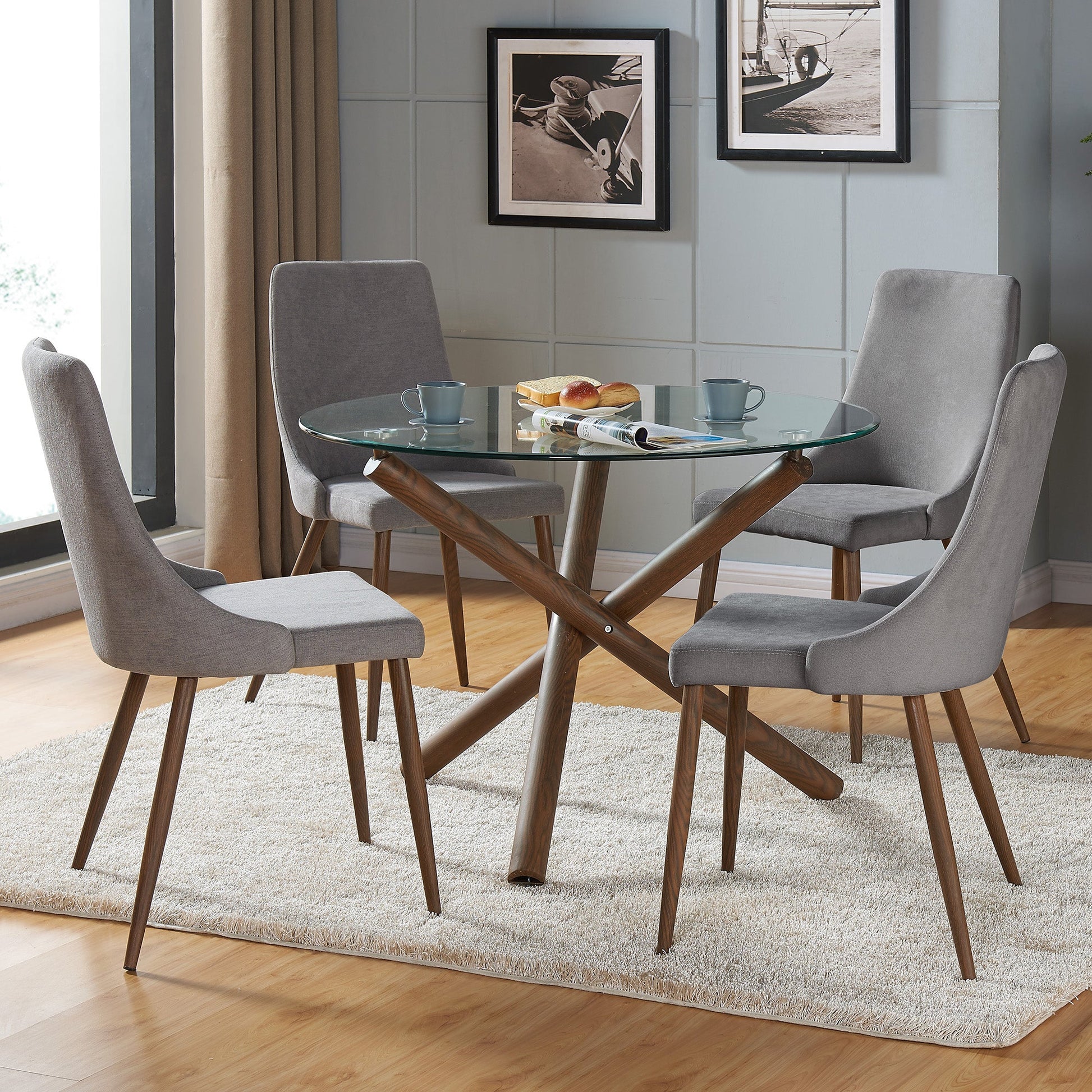 WorldwideROCCA_CORA GY - 5PC DINING SET