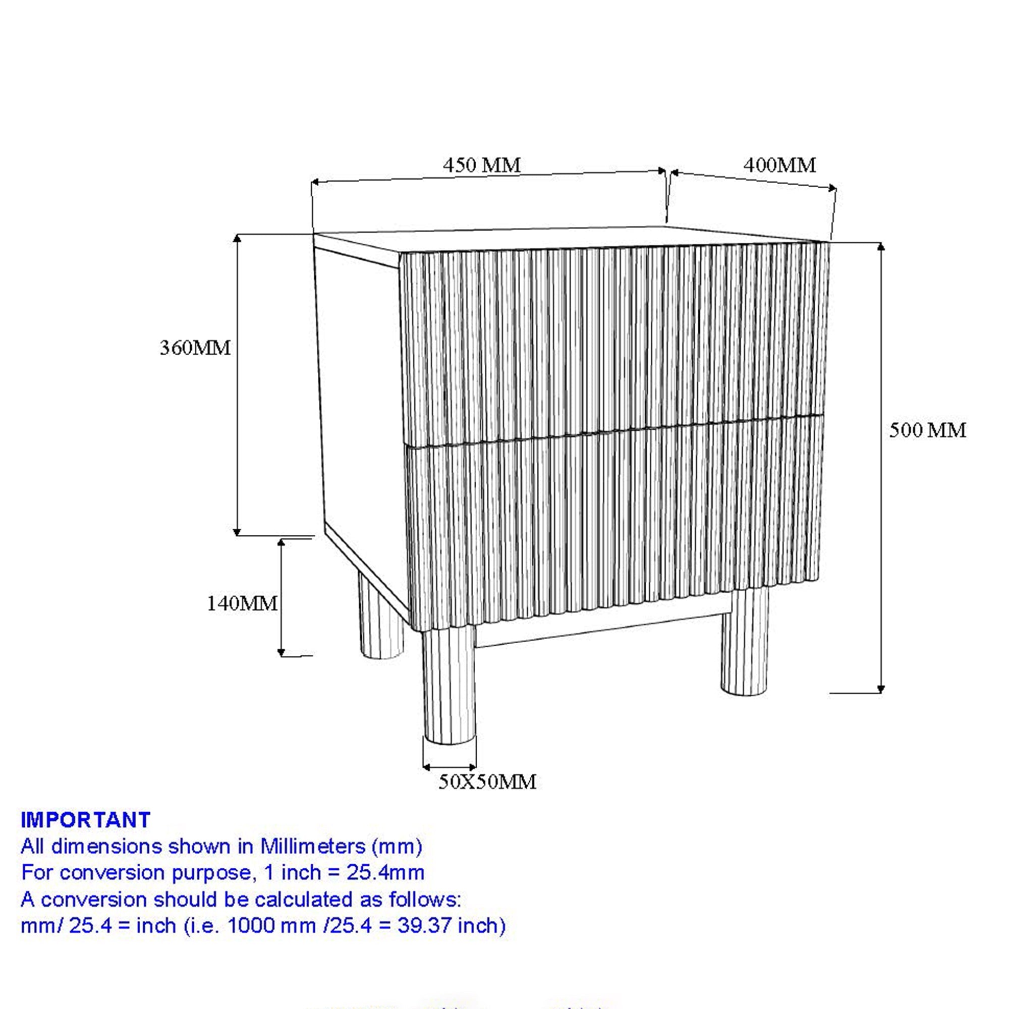 WorldwideSANGRA - 2 DRAWER ACCENT TABLE - BLACK