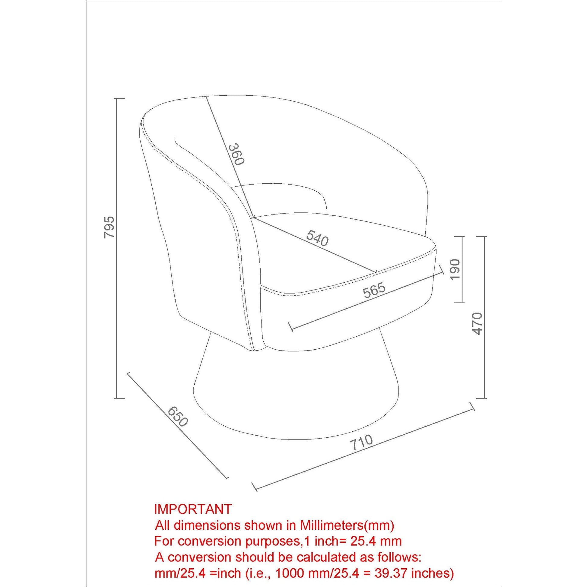 WorldwideSANTO - ACCENT CHAIR - CHARCOAL