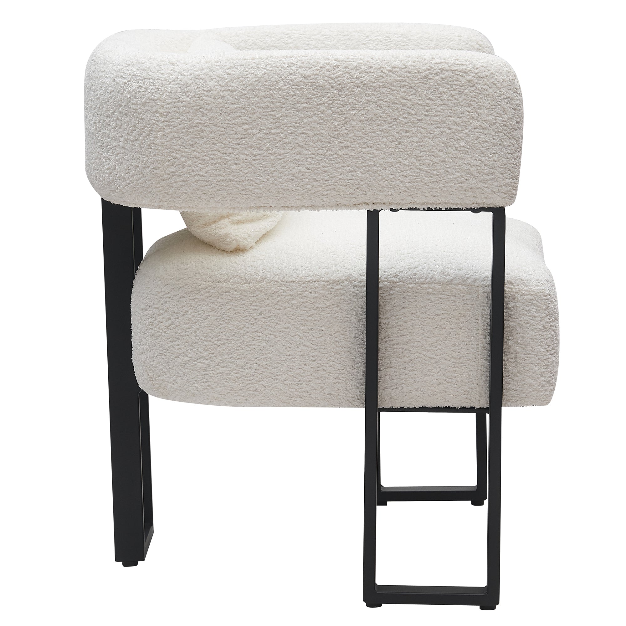 WorldwideSCARLET - ACCENT CHAIR - IVORY