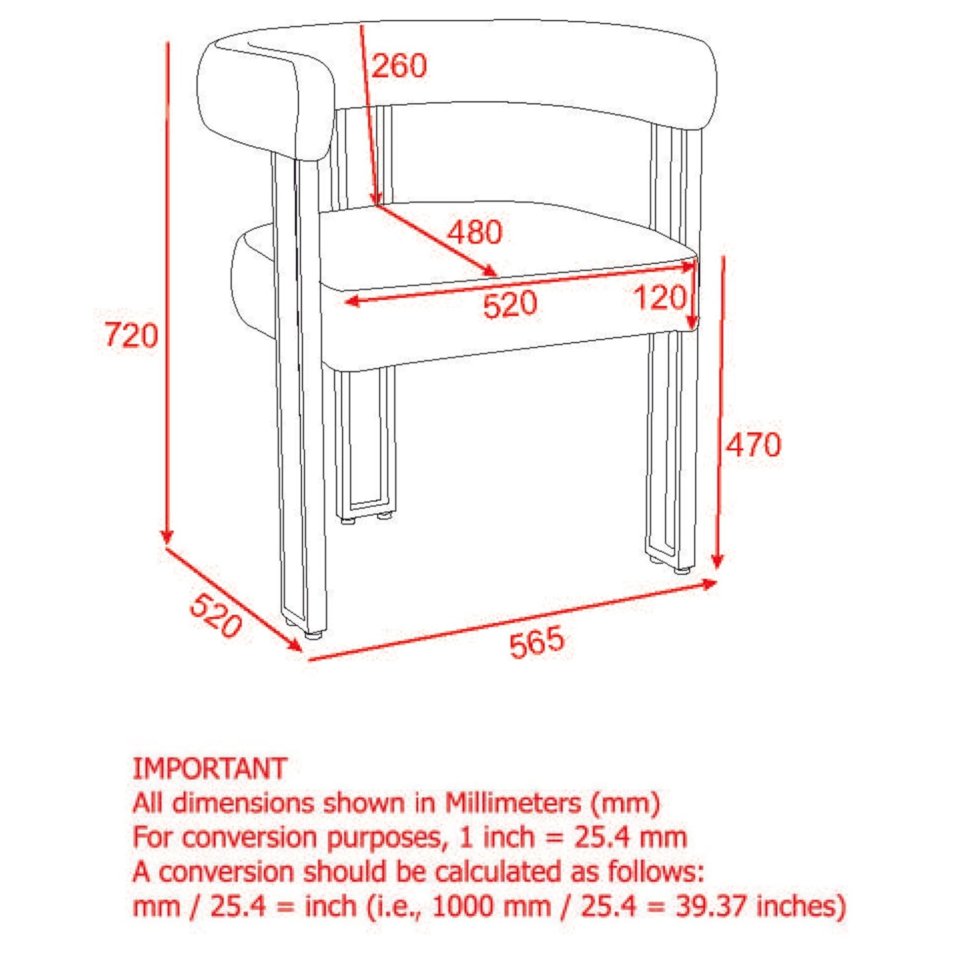 WorldwideSCARLET - DINING CHAIR - PU BLACK