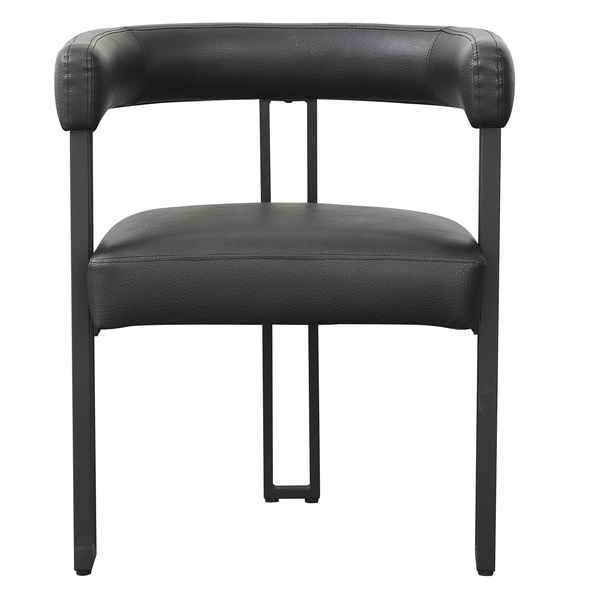WorldwideSCARLET - DINING CHAIR - PU BLACK