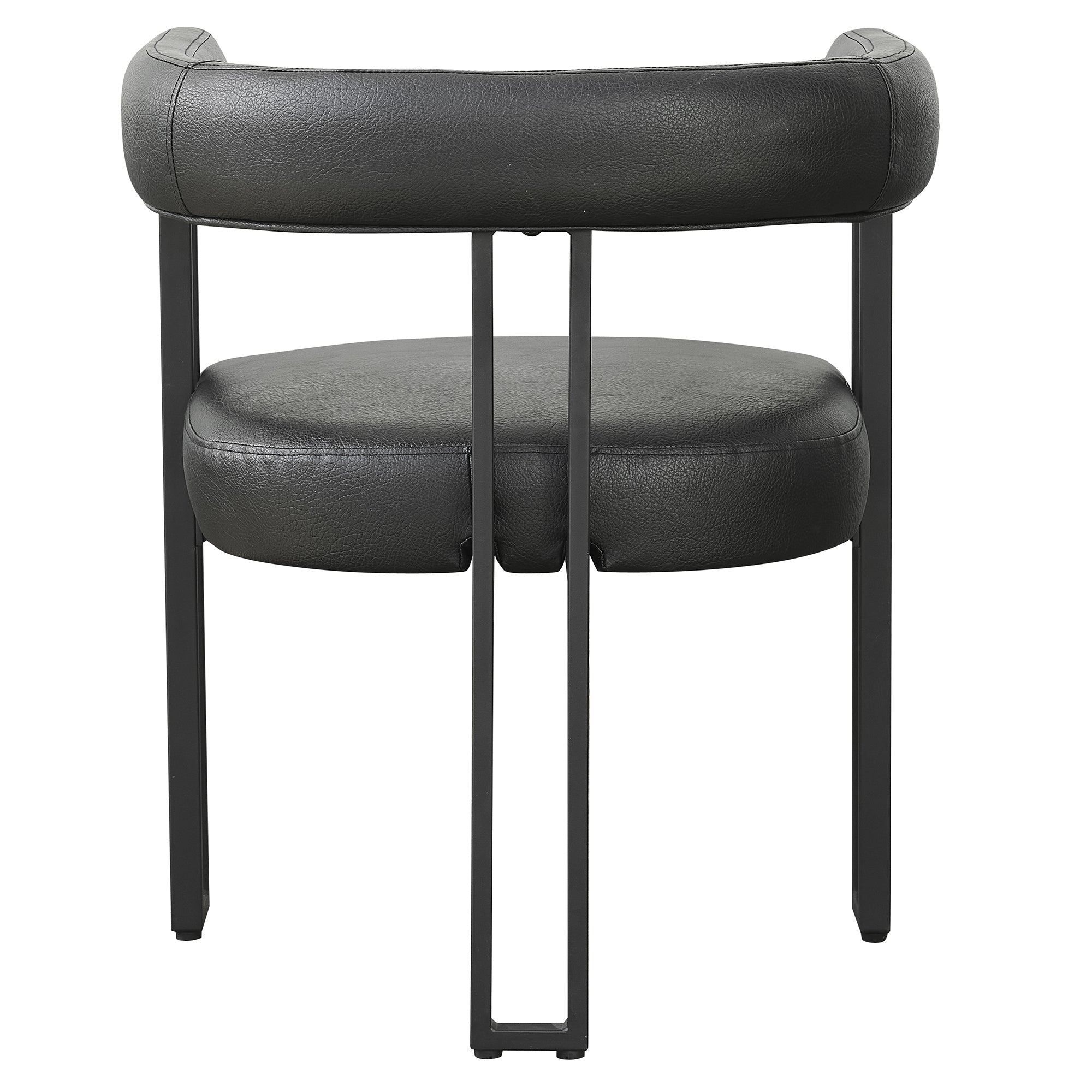 WorldwideSCARLET - DINING CHAIR - PU BLACK