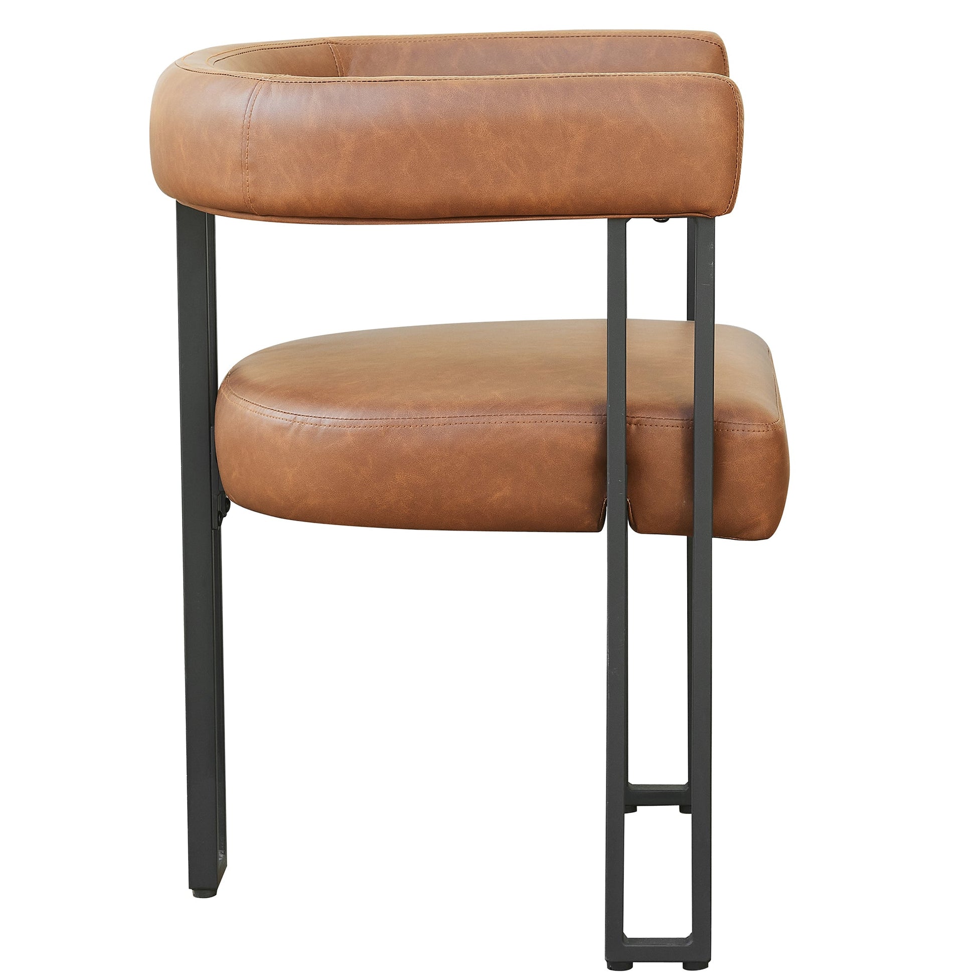WorldwideSCARLET - DINING CHAIR - PU SADDLE