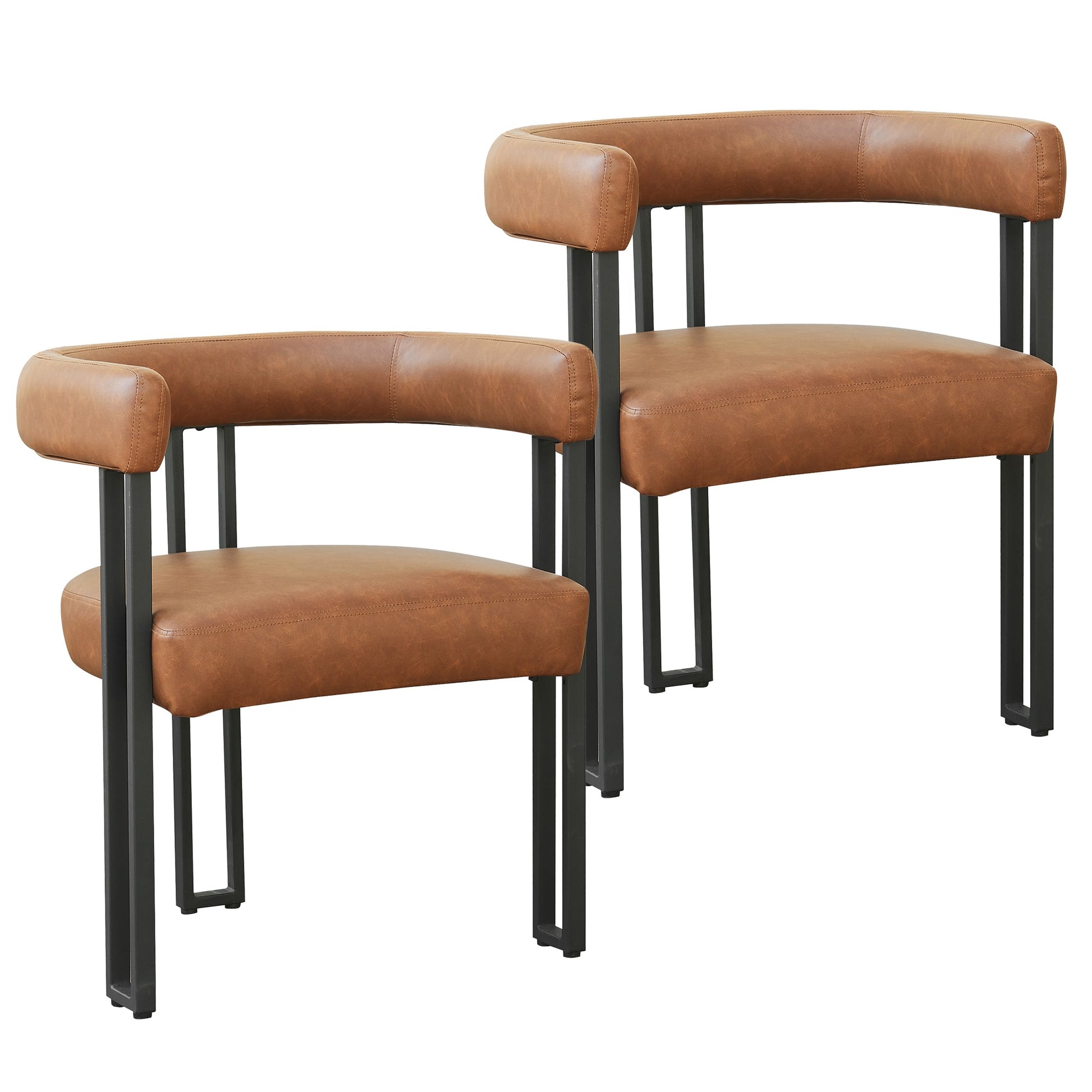 WorldwideSCARLET - DINING CHAIR - PU SADDLE