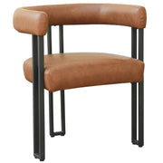 WorldwideSCARLET - DINING CHAIR - PU SADDLE