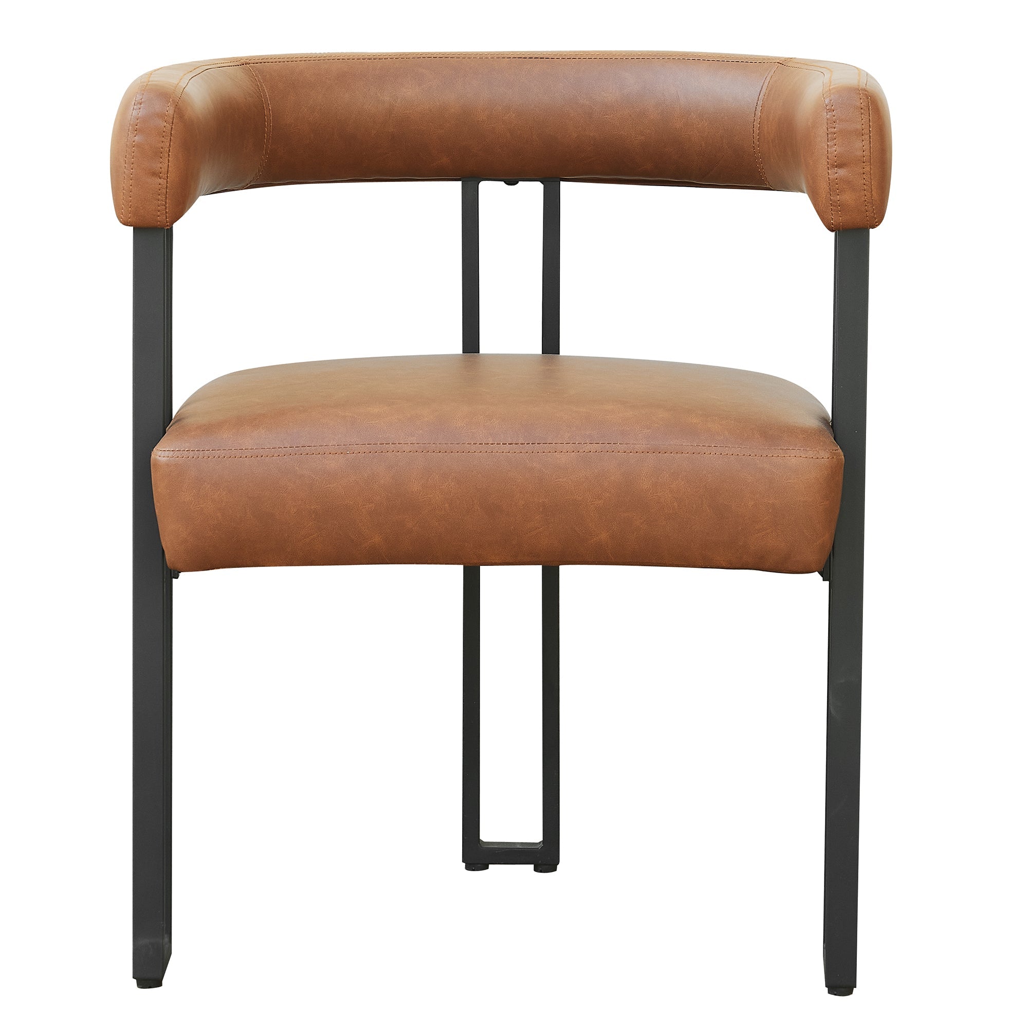 WorldwideSCARLET - DINING CHAIR - PU SADDLE