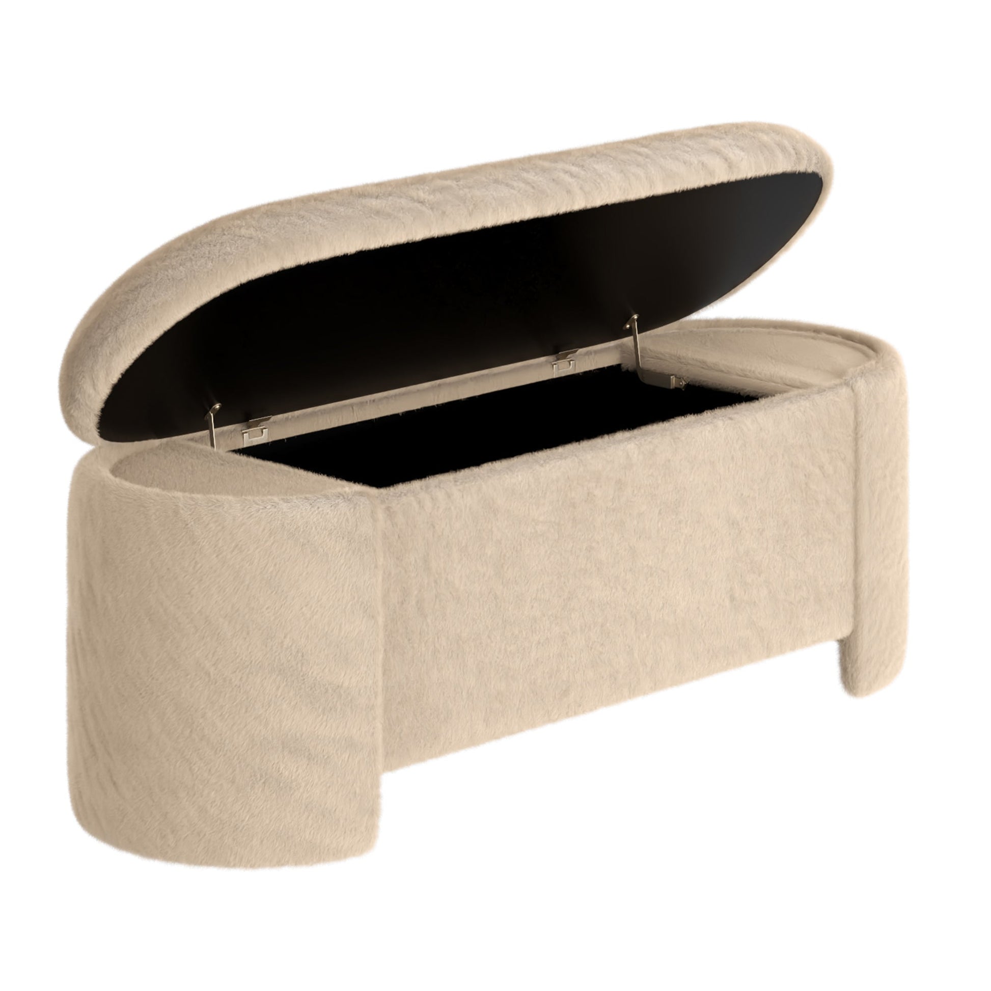 WorldwideSELENE - STORAGE OTTOMAN - DARK BEIGE