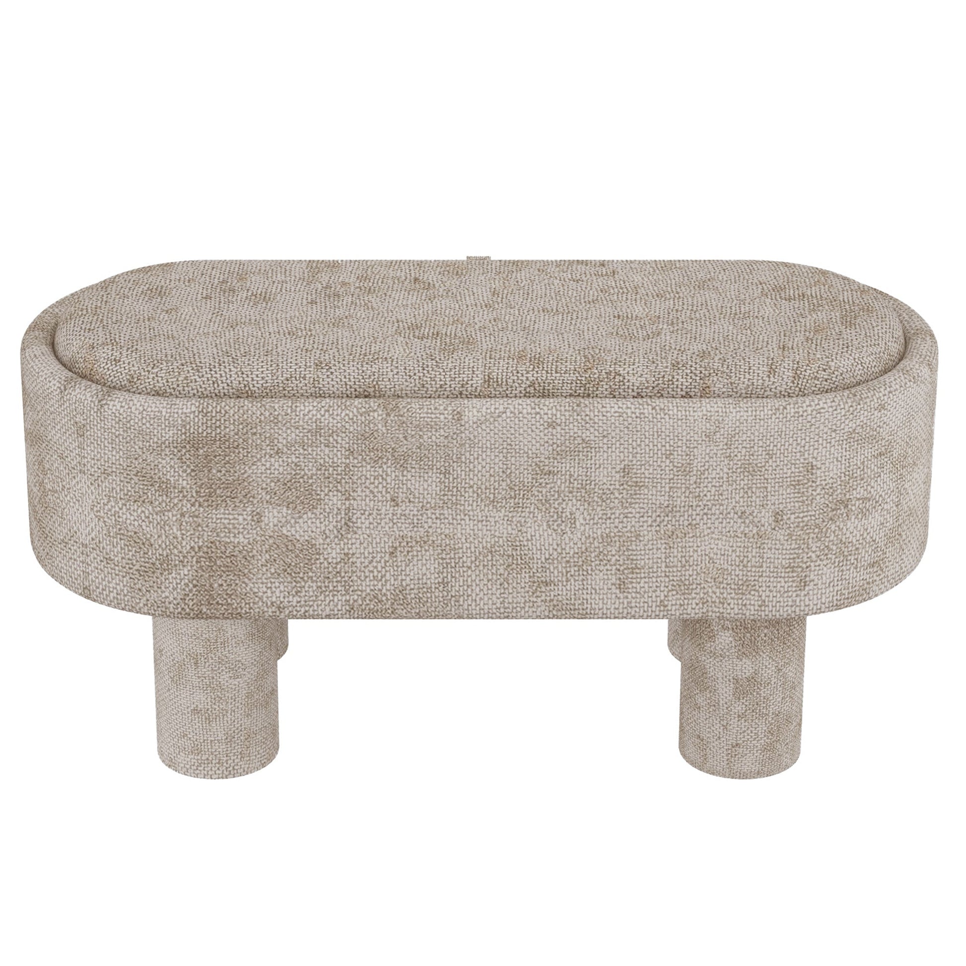 WorldwideSEZRON - STORAGE OTTOMAN BENCH - BEIGE
