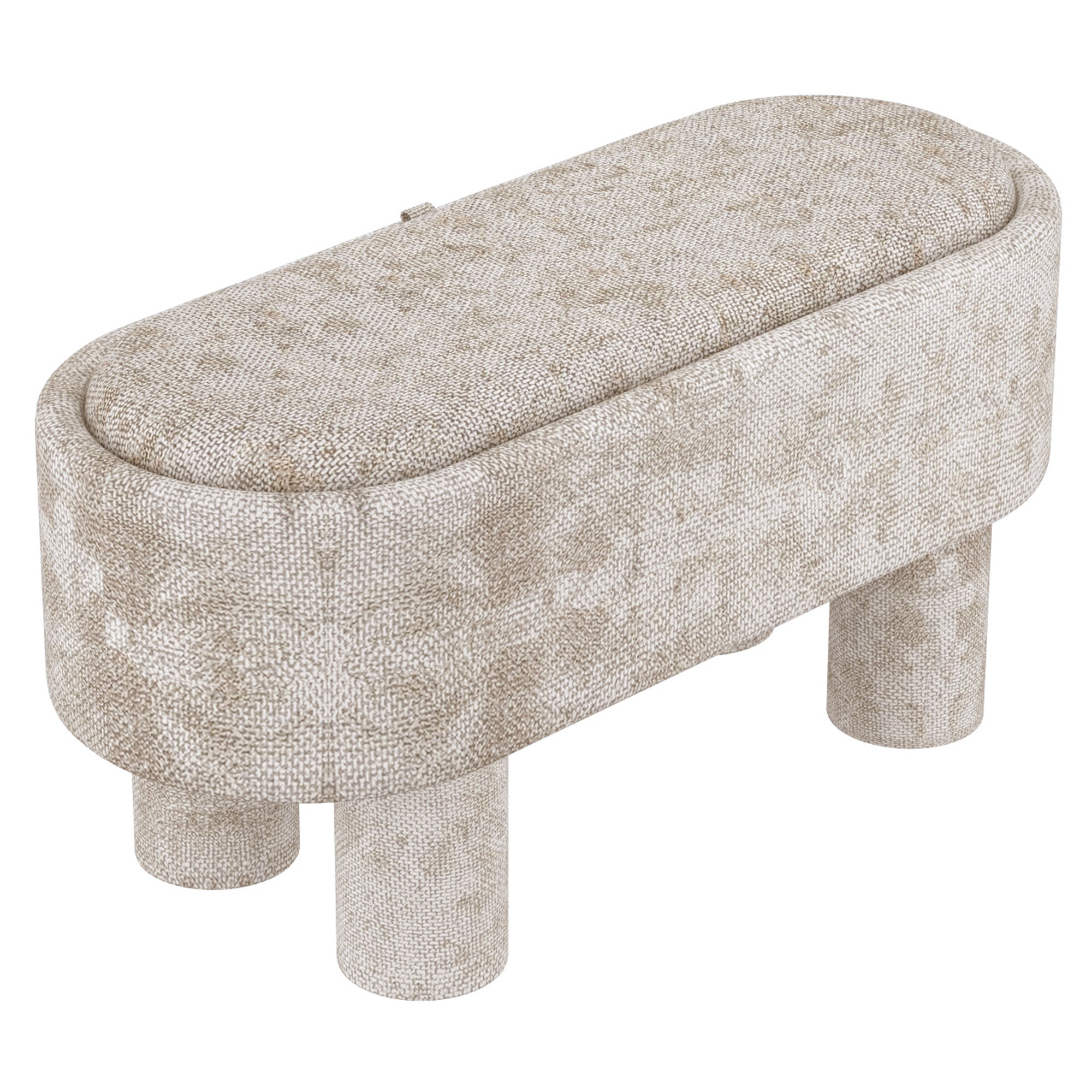 WorldwideSEZRON - STORAGE OTTOMAN BENCH - BEIGE