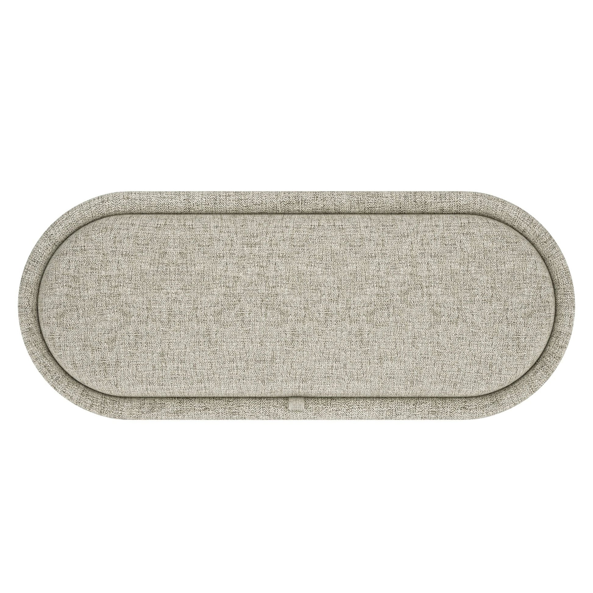 WorldwideSEZRON - STORAGE OTTOMAN BENCH - WARM GREY