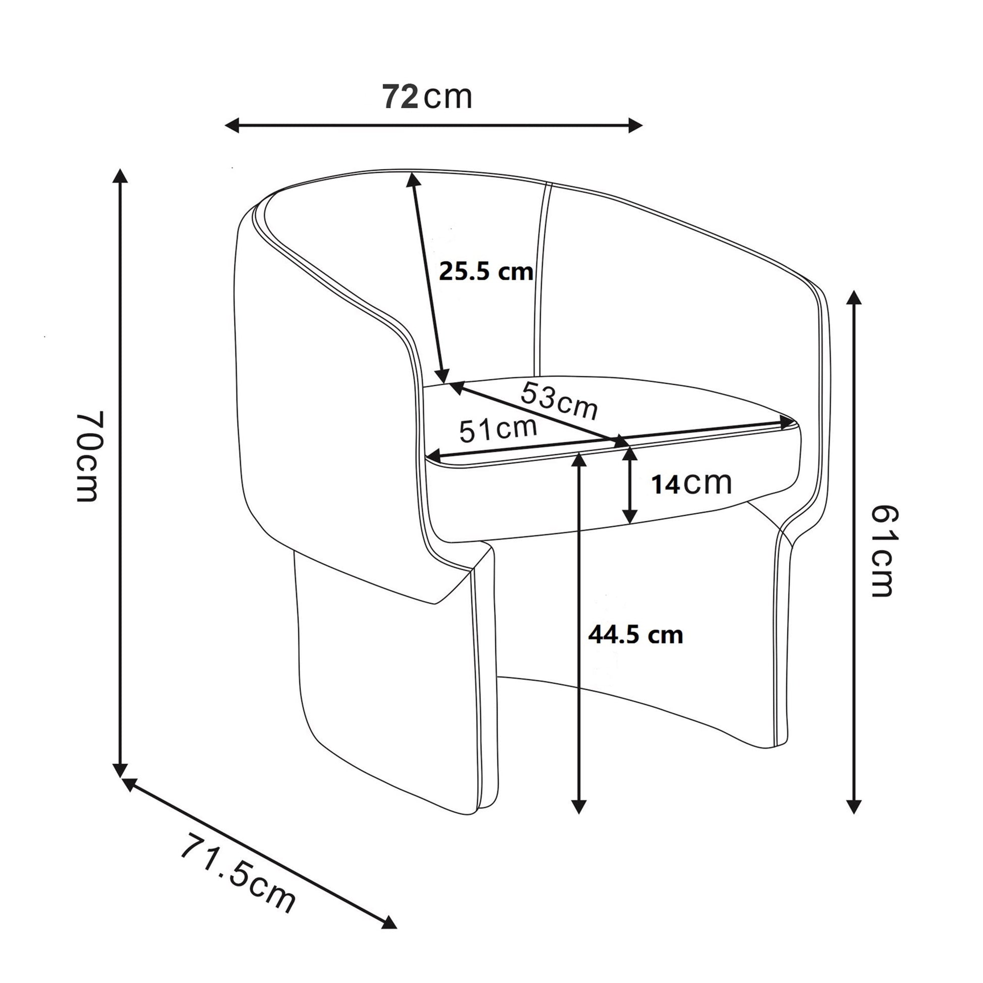 WorldwideSHERI - ACCENT CHAIR - DARK TAUPE
