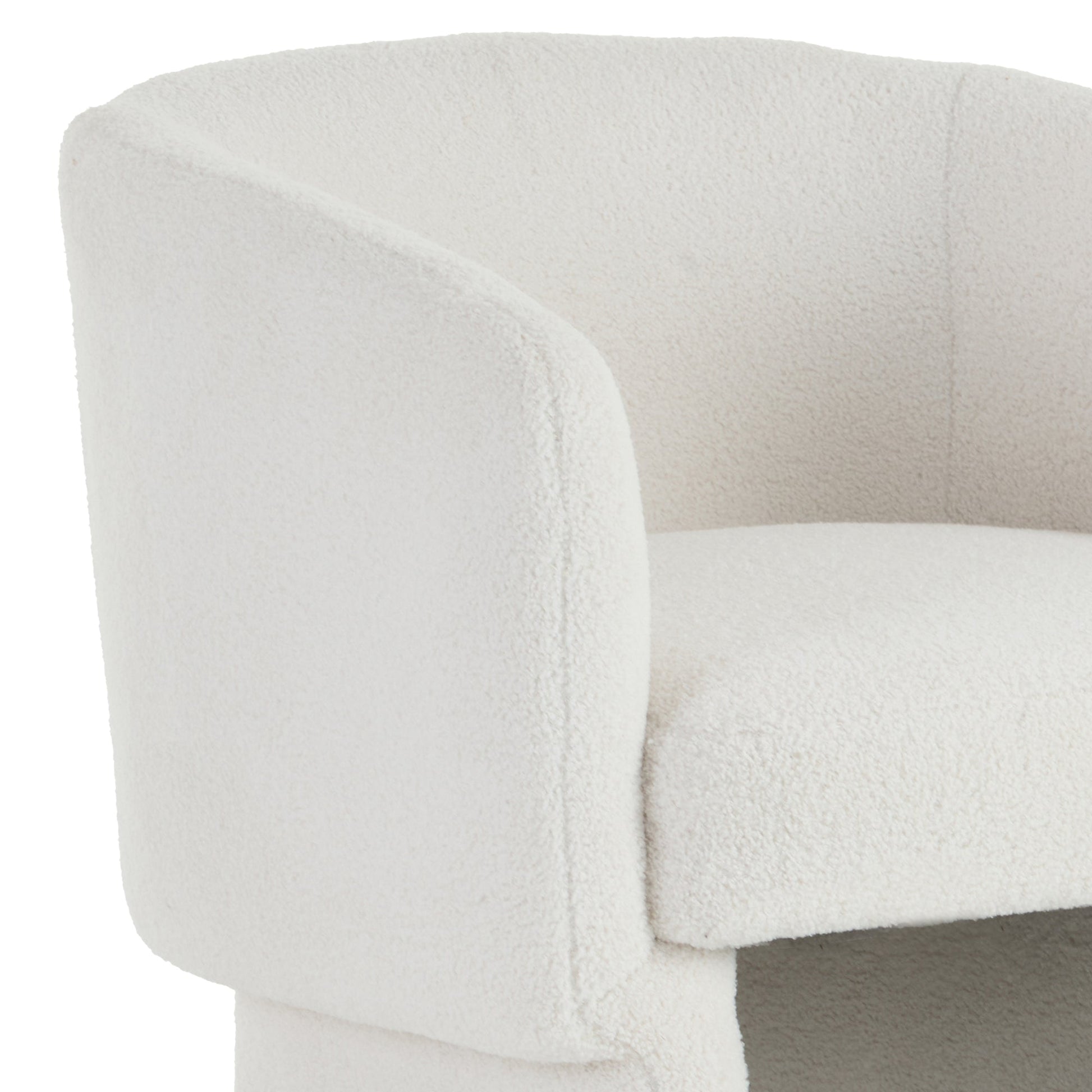 WorldwideSHERI - ACCENT CHAIR - WHITE BOUCLE