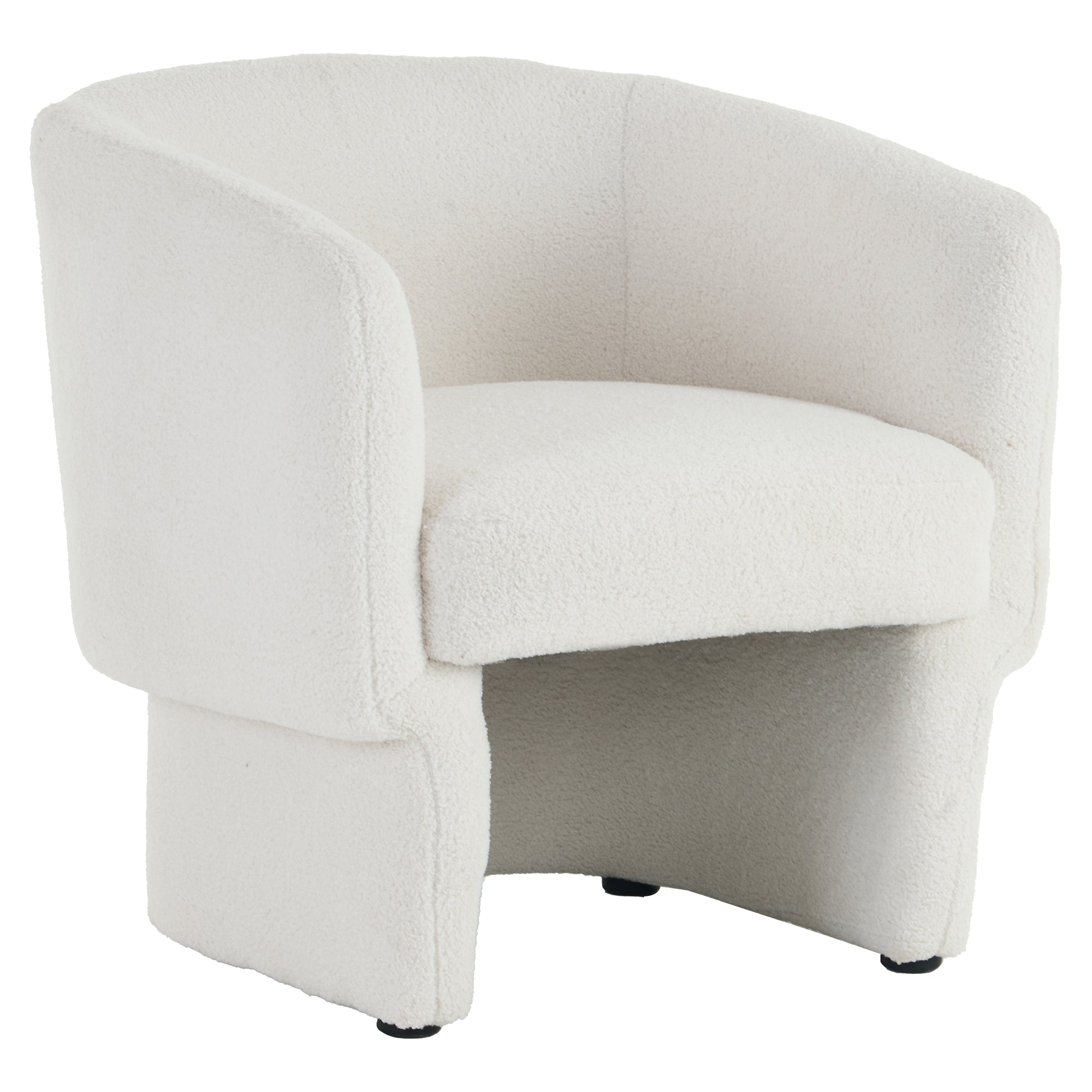 WorldwideSHERI - ACCENT CHAIR - WHITE BOUCLE