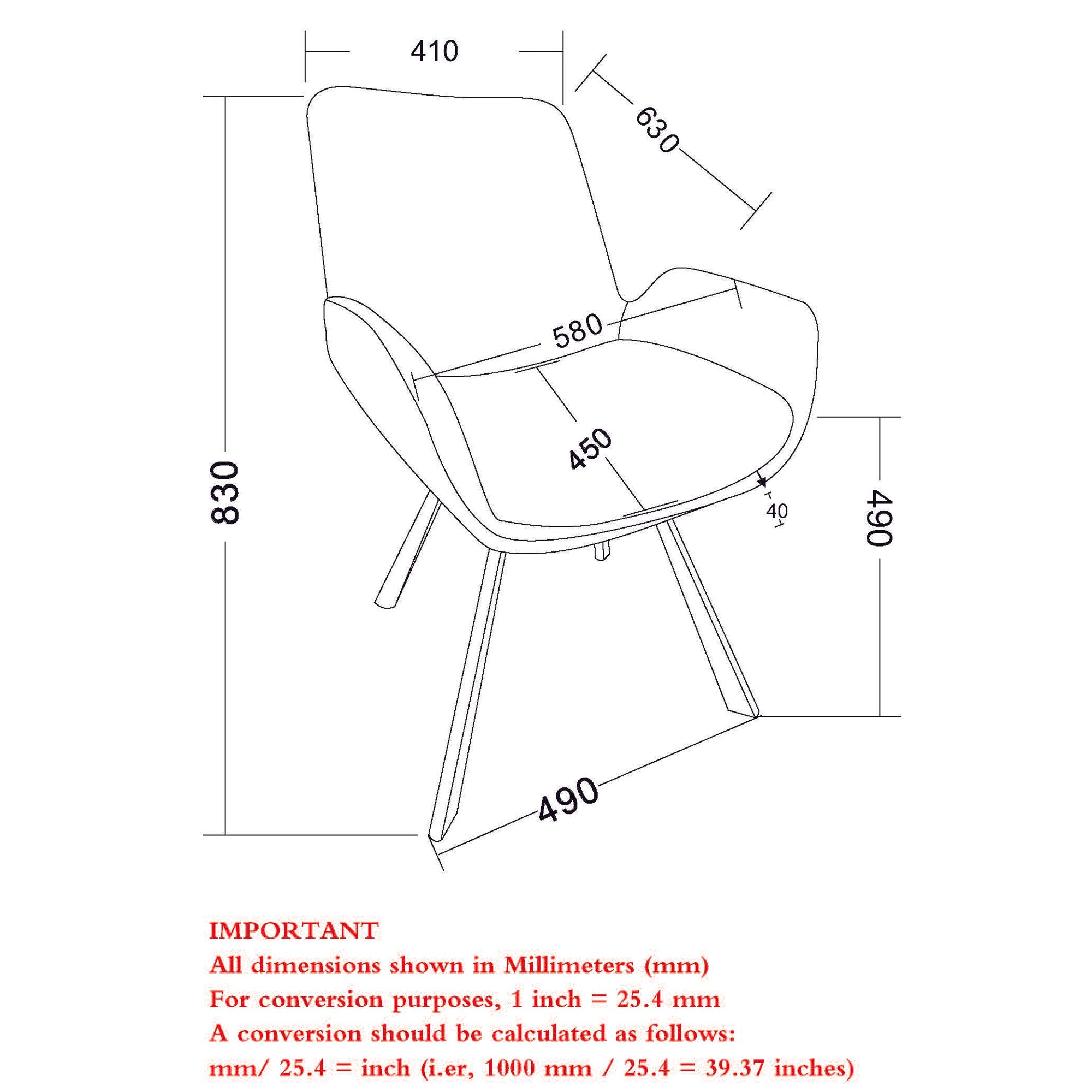 WorldwideSIGNY - DINING CHAIR - BLACK