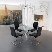 WorldwideSOLARA II_MAXIM BK - 5PC DINING SET