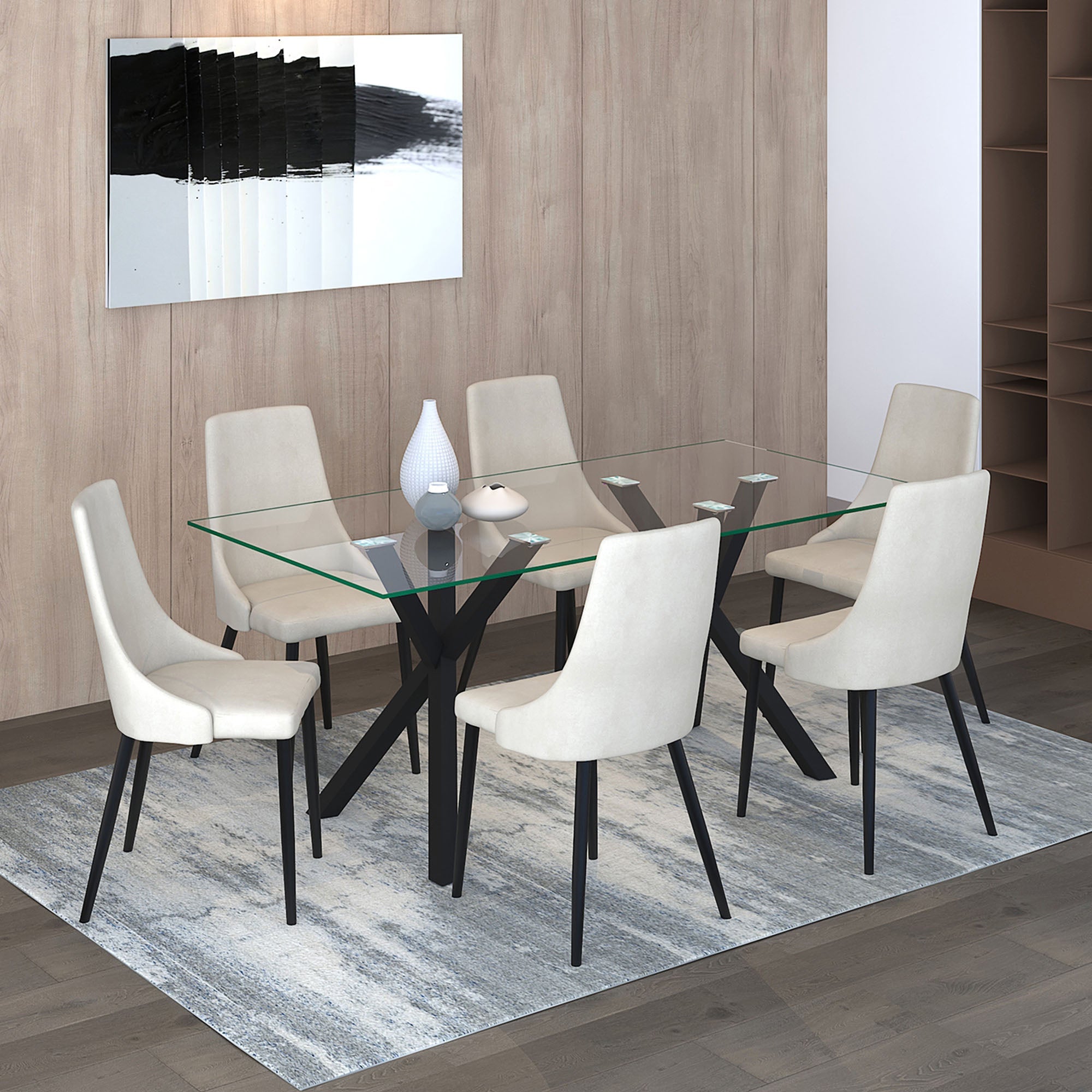 WorldwideSTARK BK_VENICE BEG - 7PC DINING SET