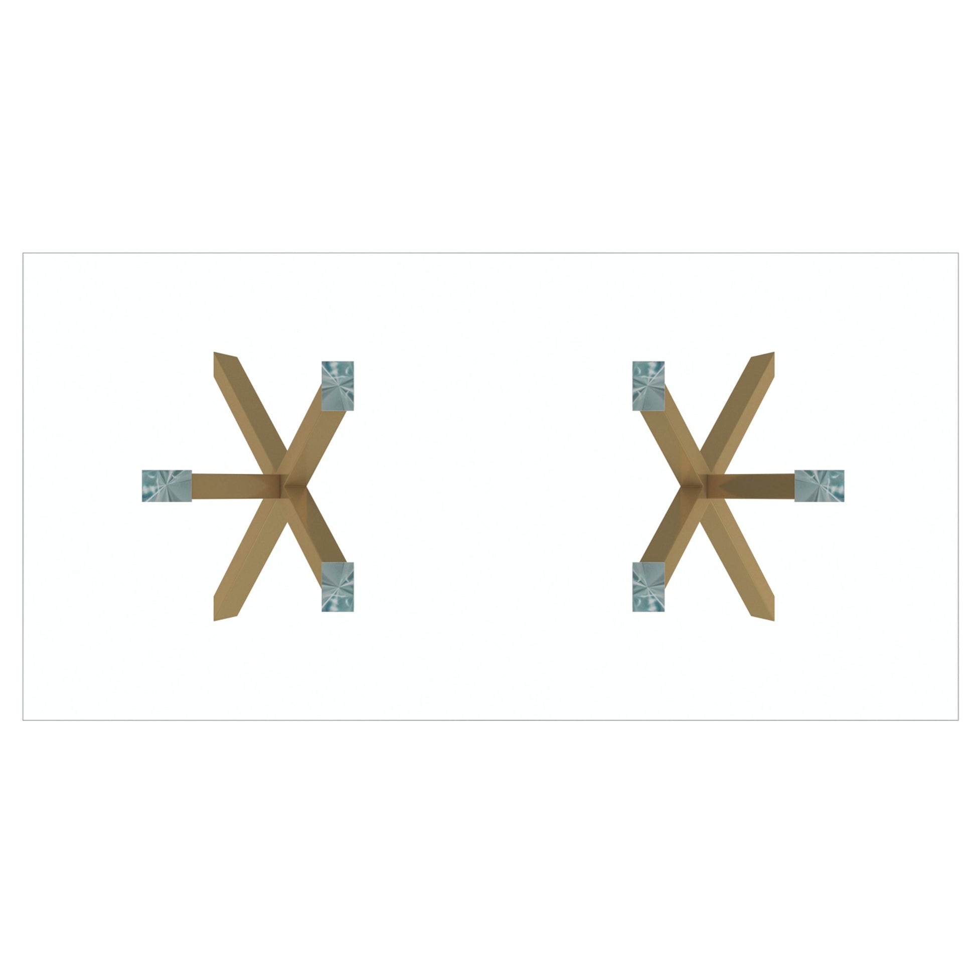 WorldwideSTARK - DINING TABLE - AGED GOLD