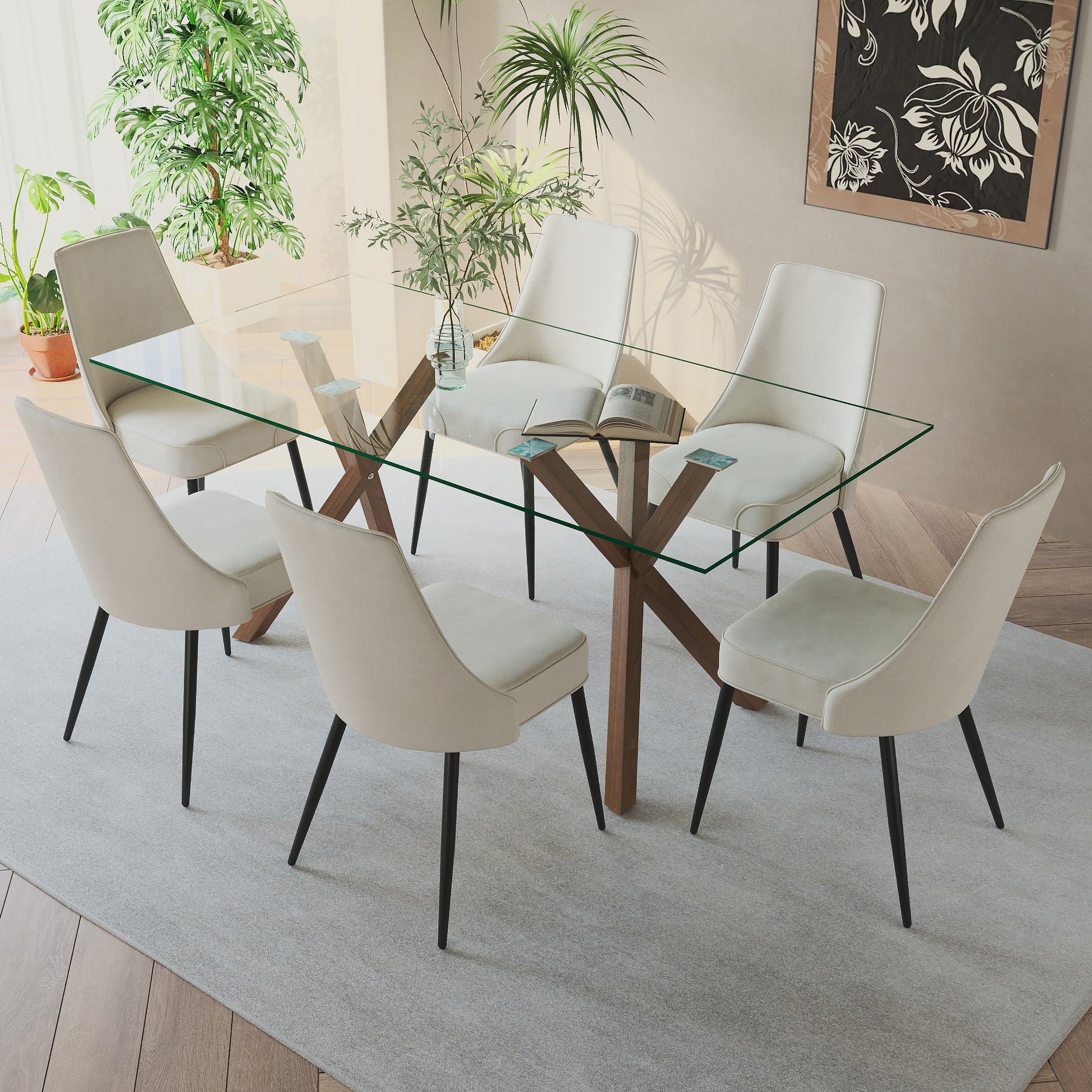 WorldwideSTARK WAL_KODA BEG - 7PC DINING SET