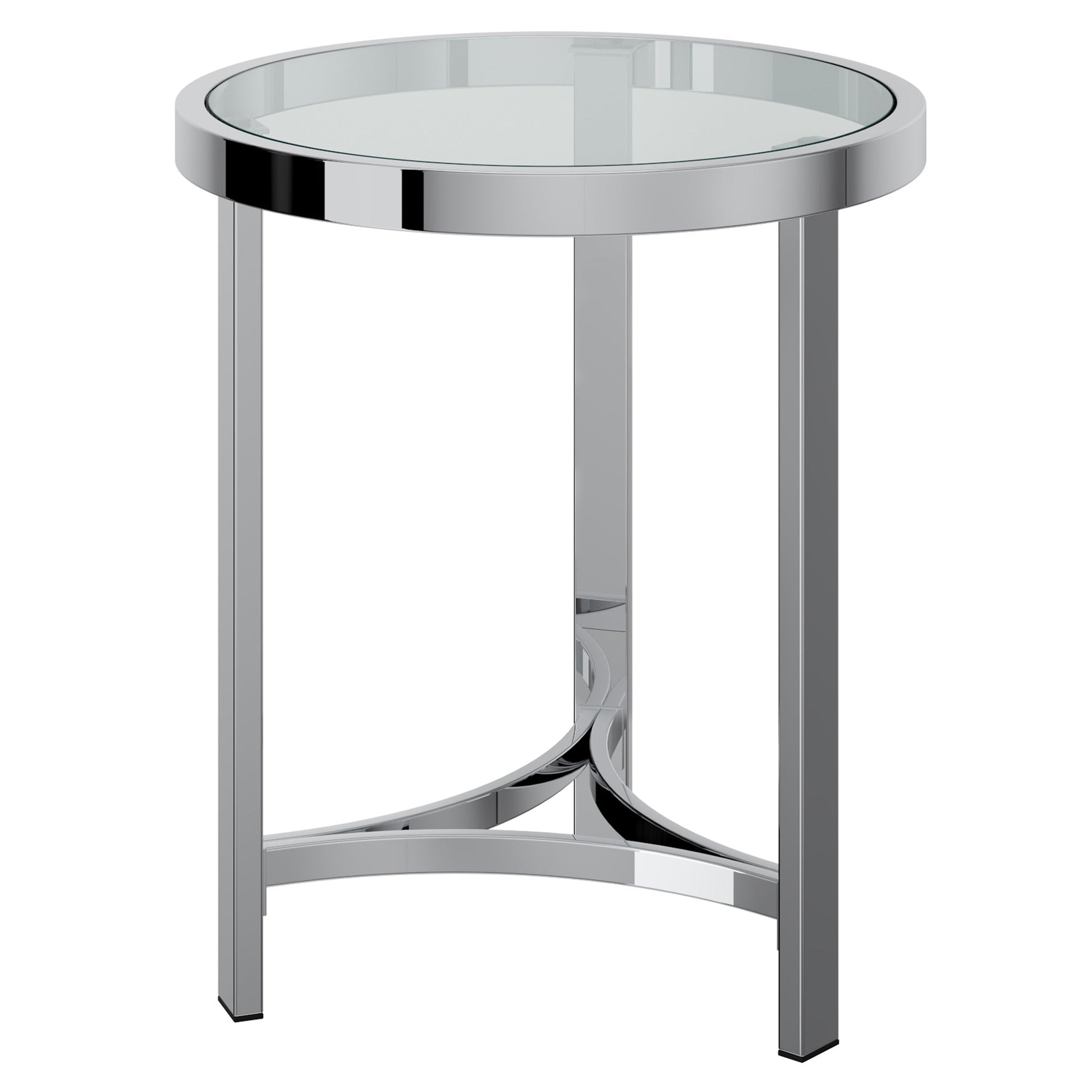 WorldwideSTRATA - ACCENT TABLE - CHROME