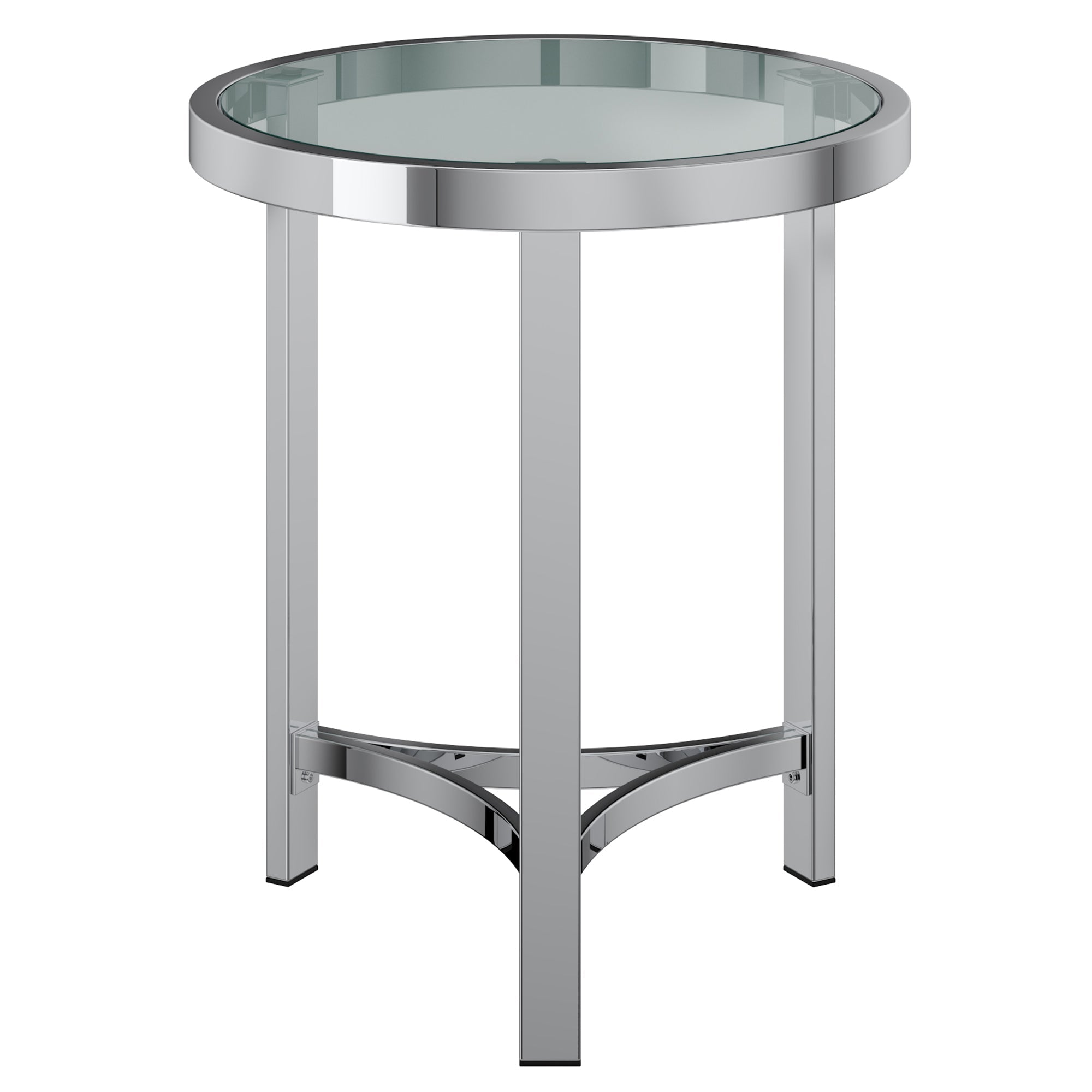 WorldwideSTRATA - ACCENT TABLE - CHROME