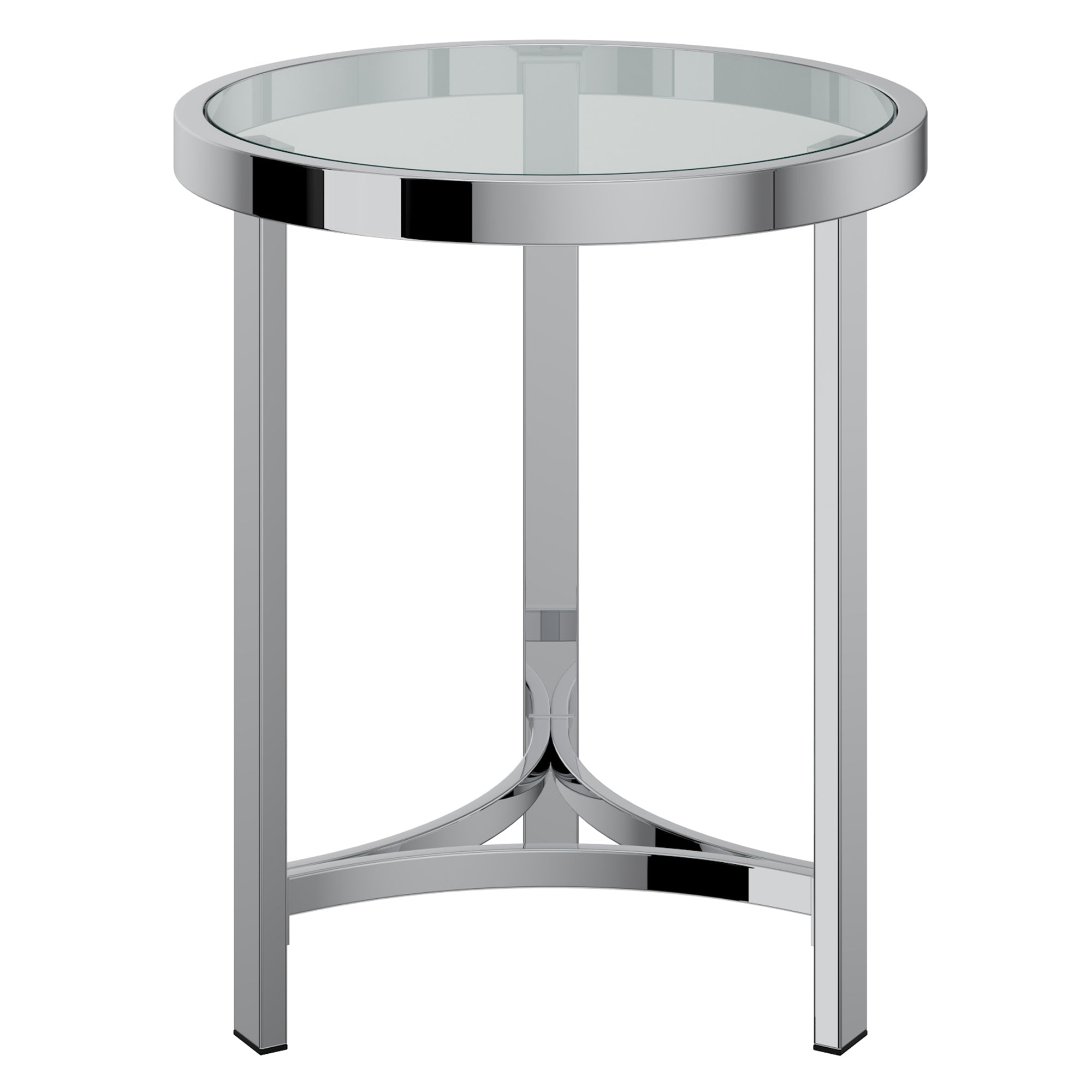WorldwideSTRATA - ACCENT TABLE - CHROME