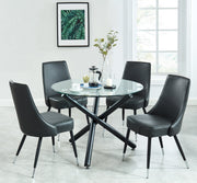 WorldwideSUZETTE_SILVANO GY - 5C DINING SET